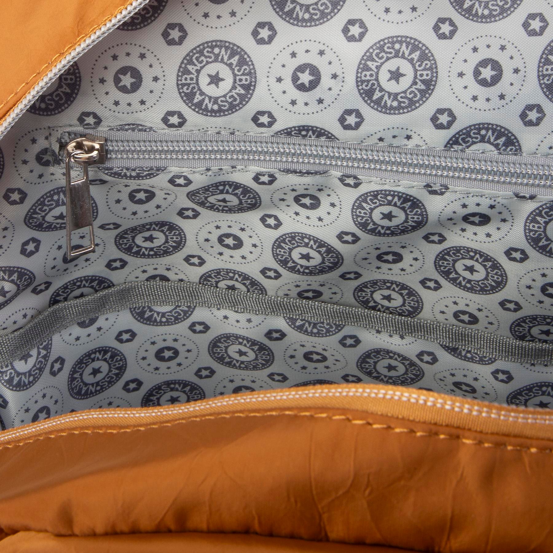 Nas Bag Unisex Büyük Boy Su Geçirmez (waterproof) Hafif Sırt Çantası Çok Gözlü Hardal