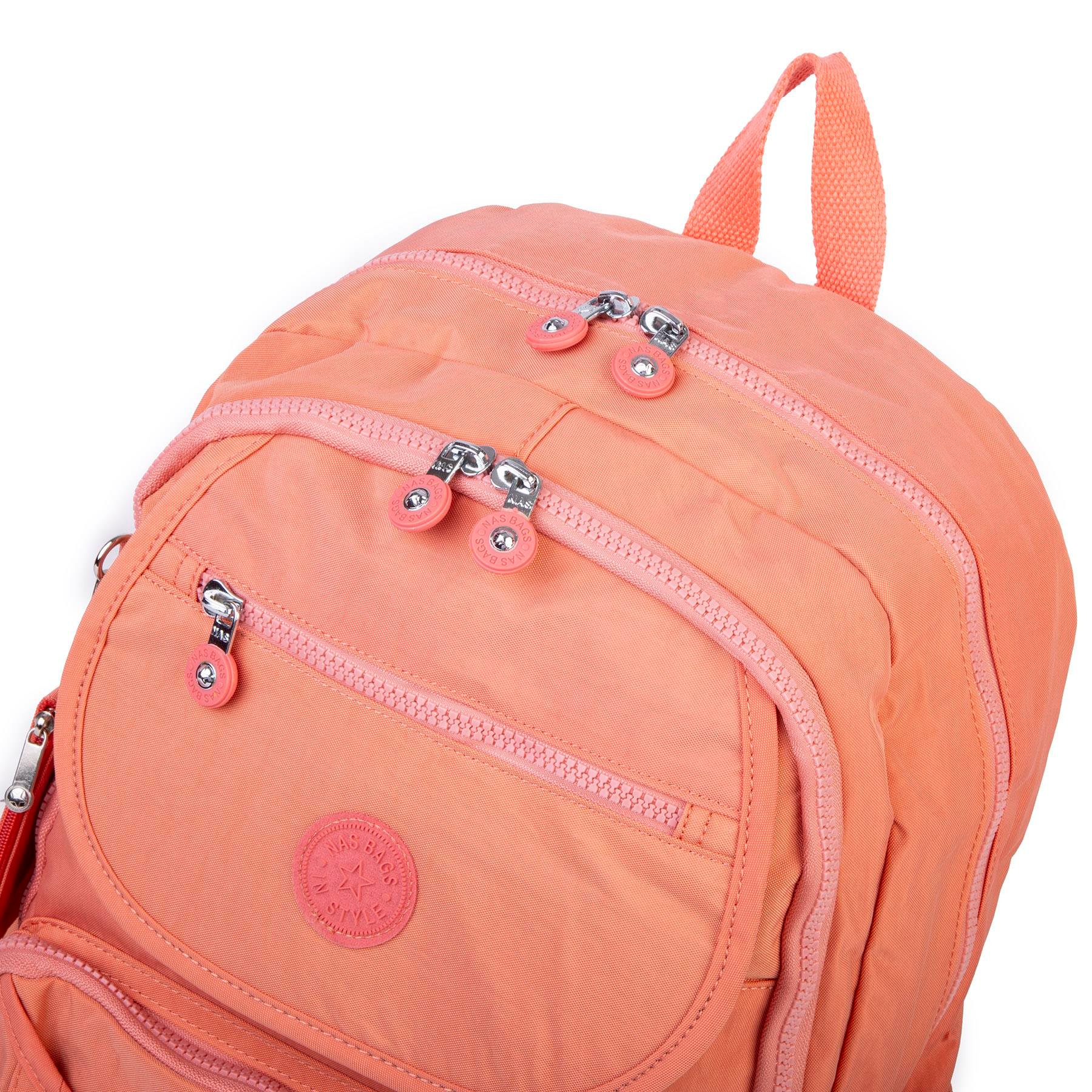 Nas Bag Unisex Büyük Boy  Zararlı Kimyasal İçermeyen Waterproof Sırt Çantası Somon