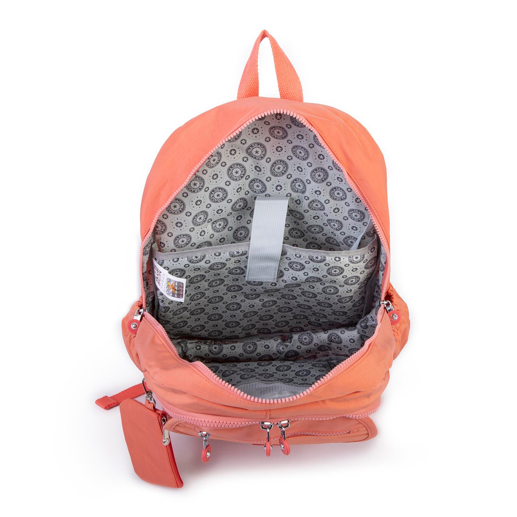 Nas Bag Unisex Büyük Boy  Zararlı Kimyasal İçermeyen Waterproof Sırt Çantası Somon