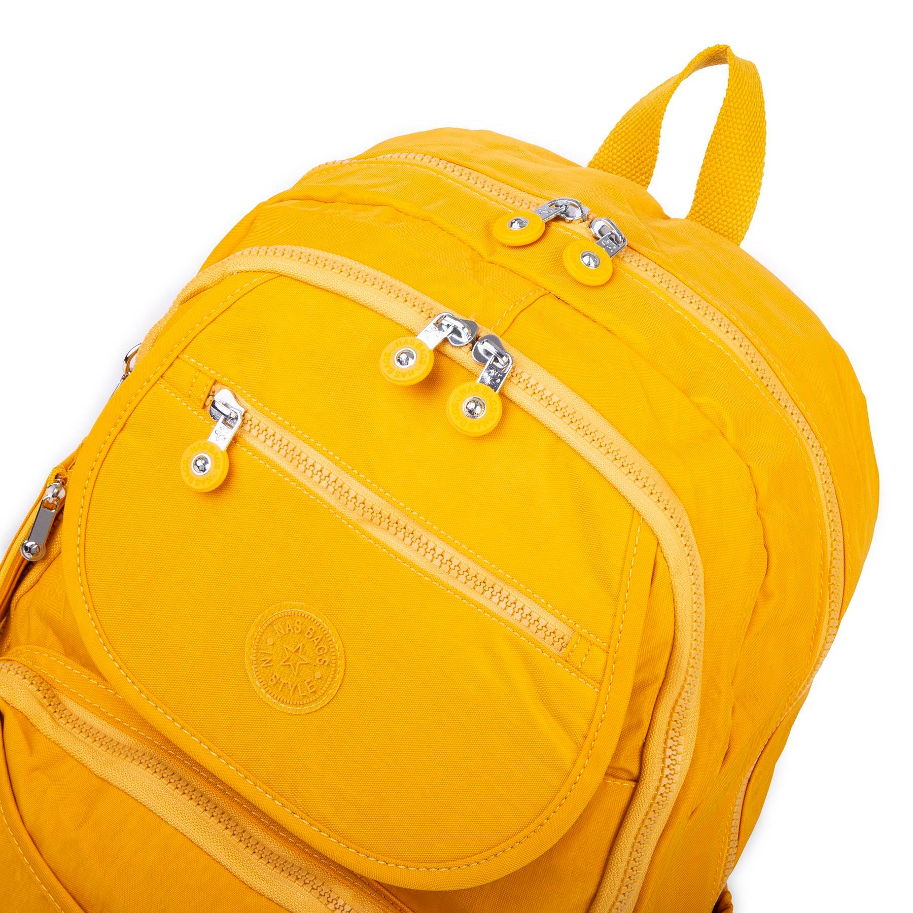 Nas Bag Unisex Büyük Boy  Zararlı Kimyasal İçermeyen Waterproof Sırt Çantası Sarı