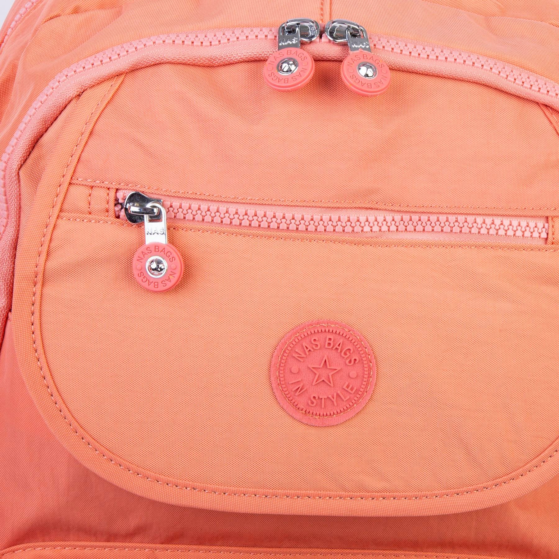 Nas Bag Unisex Büyük Boy  Zararlı Kimyasal İçermeyen Waterproof Sırt Çantası Somon