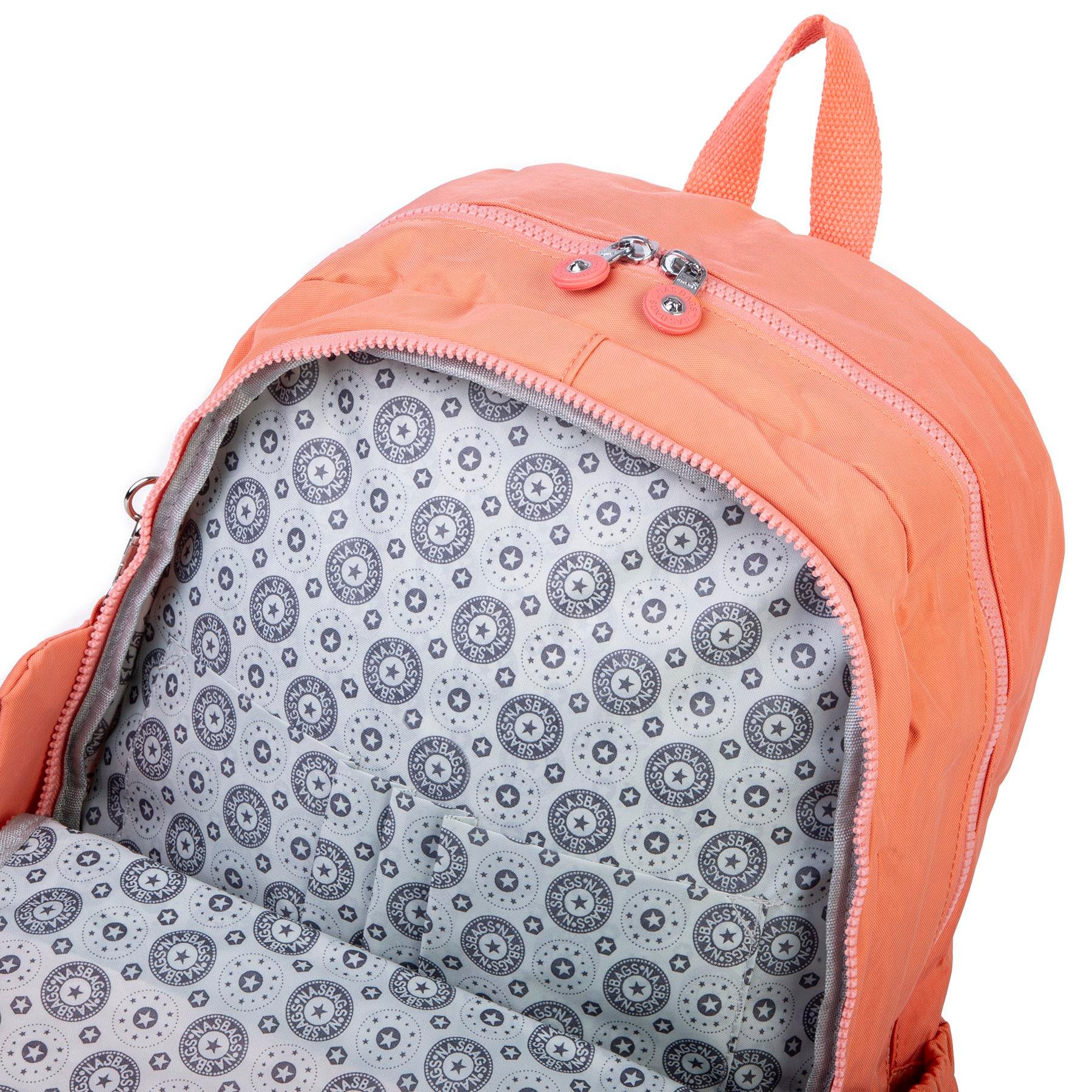 Nas Bag Unisex Büyük Boy  Zararlı Kimyasal İçermeyen Waterproof Sırt Çantası Somon