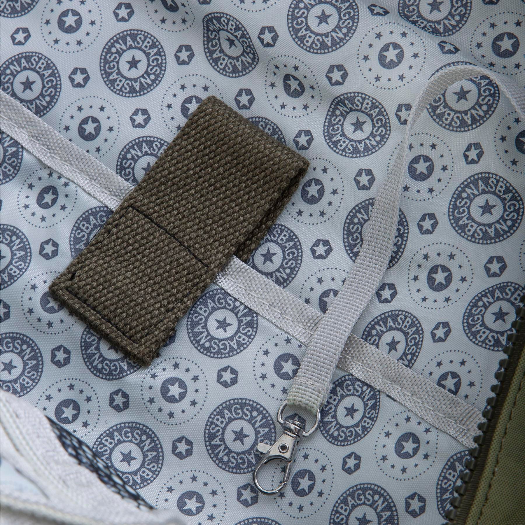 Nas Bag Unisex Zararlı Kimyasal İçermeyen Waterproof Sırt Çantası Koyu Yeşil (35x47x20 cm)