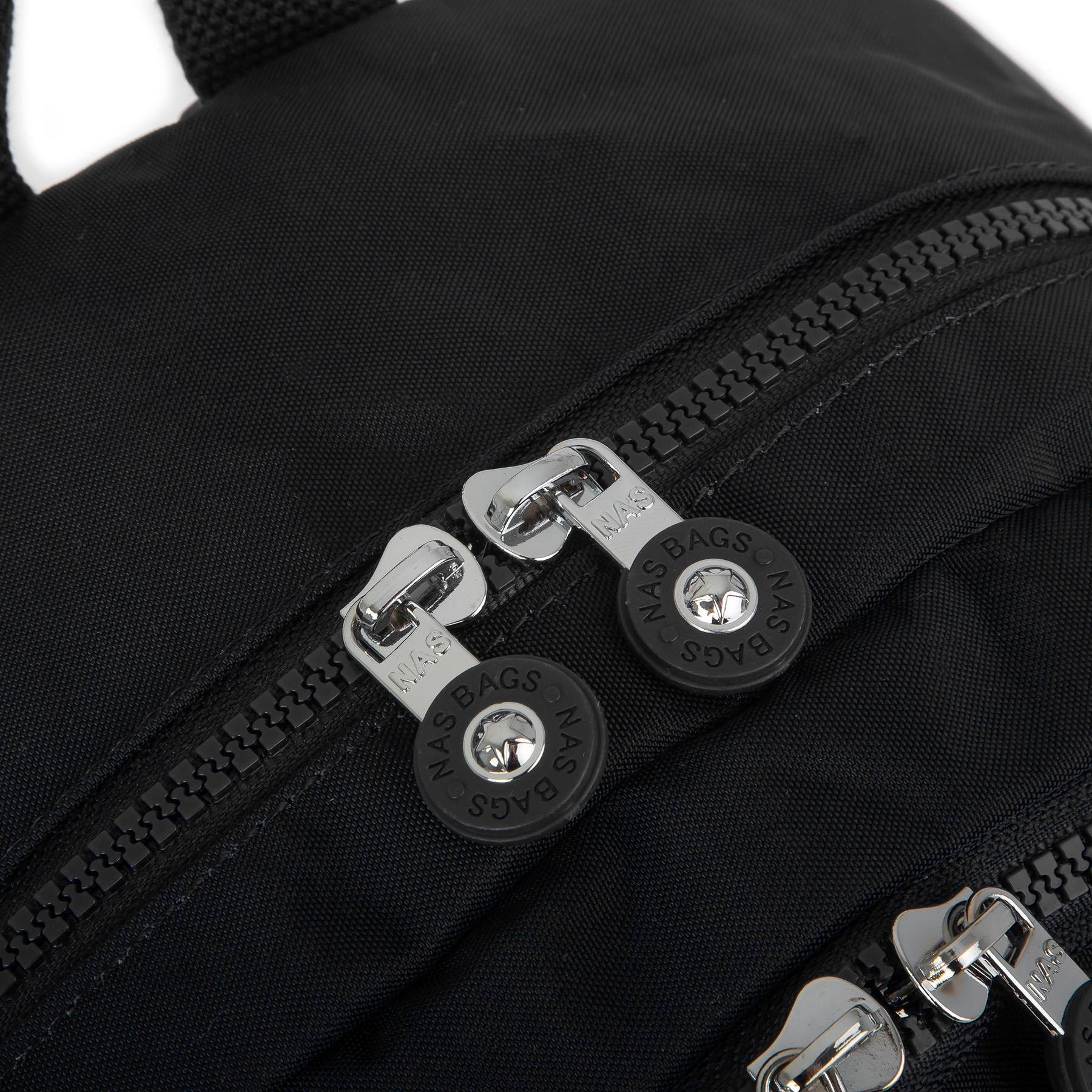 Nas Bag Unisex Zararlı Kimyasal İçermeyen Waterproof Sırt Çantası Siyah