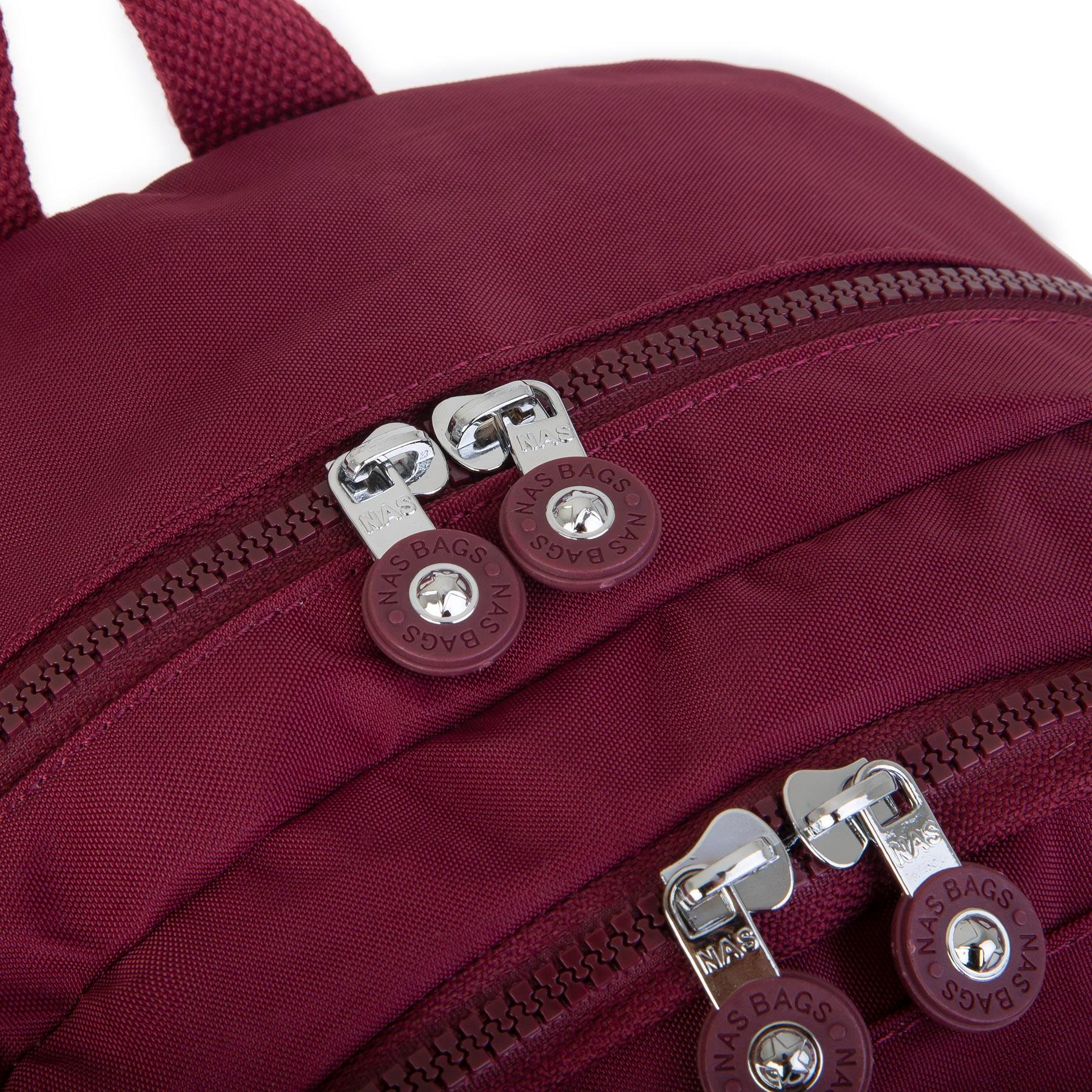 Nas Bag Unisex Zararlı Kimyasal İçermeyen Waterproof Sırt Çantası Bordo