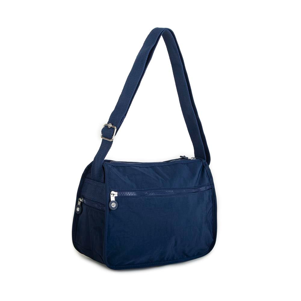 Nas Bag Unisex Zararlı Kimyasal İçermeyen Su İtici Özellikte Çapraz Çanta Lacivert 