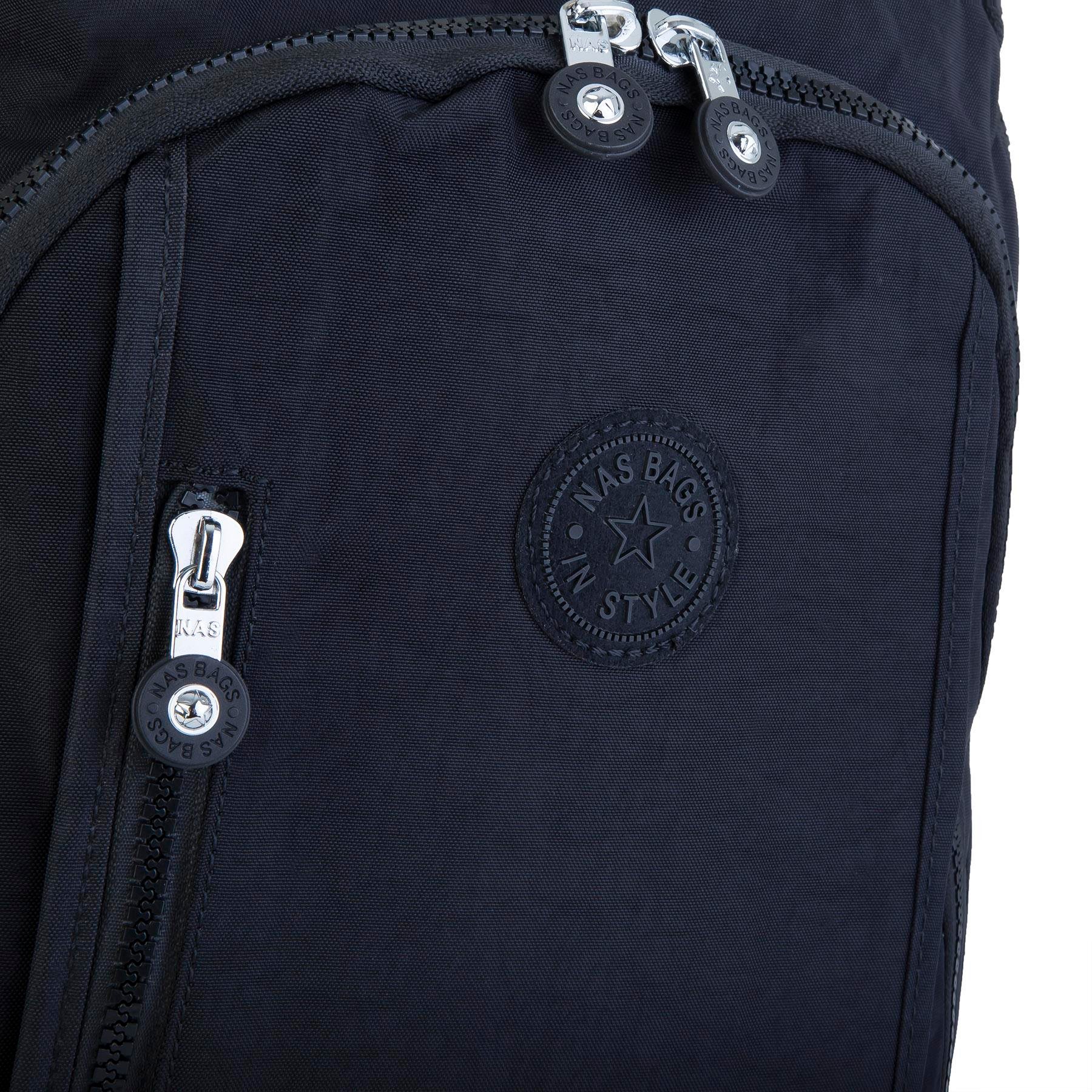 Nas Bag Unisex Zararlı Kimyasal İçermeyen Waterproof Sırt Çantası Siyah