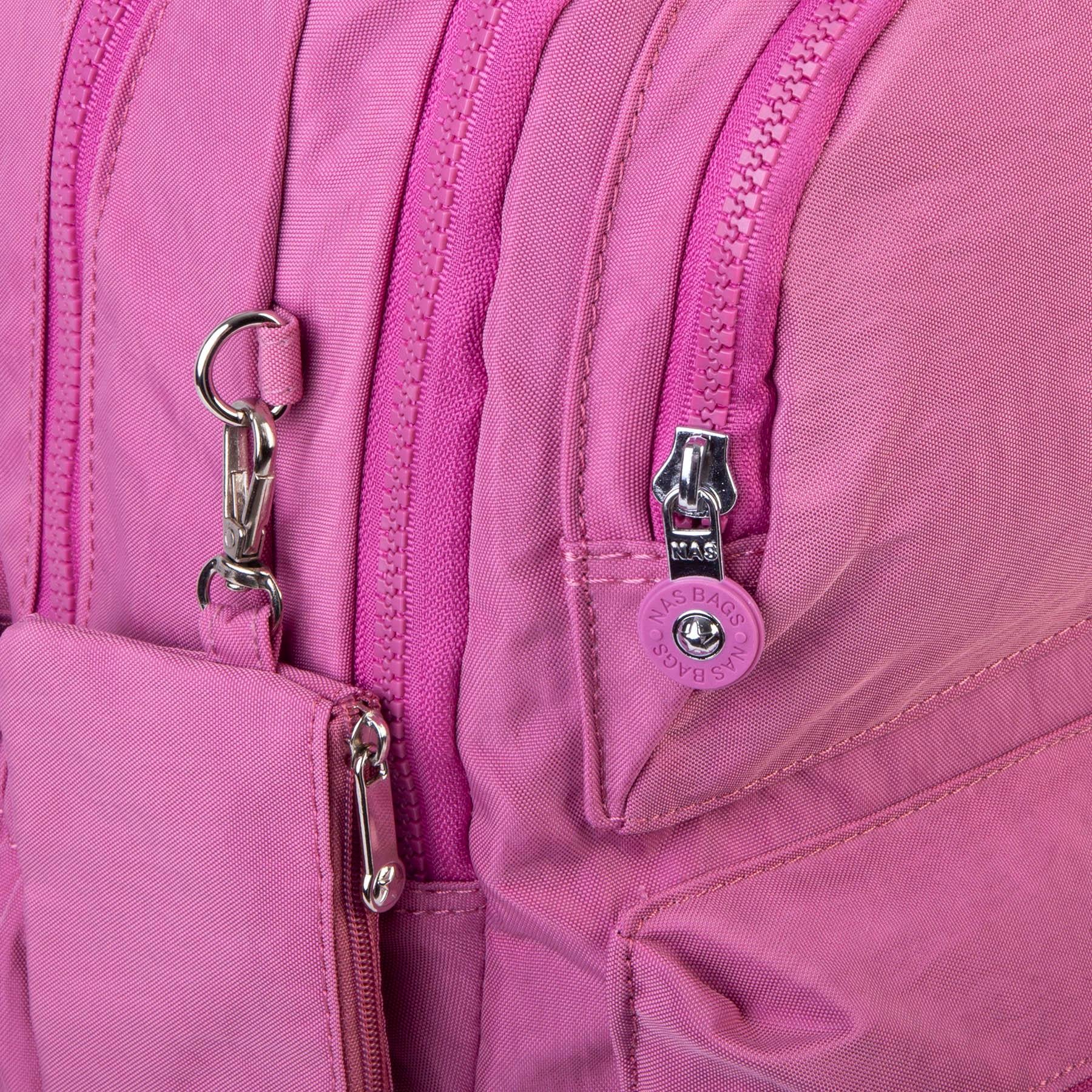 Nas Bag Unisex Zararlı Kimyasal İçermeyen Waterproof Sırt Çantası Gül Kurusu