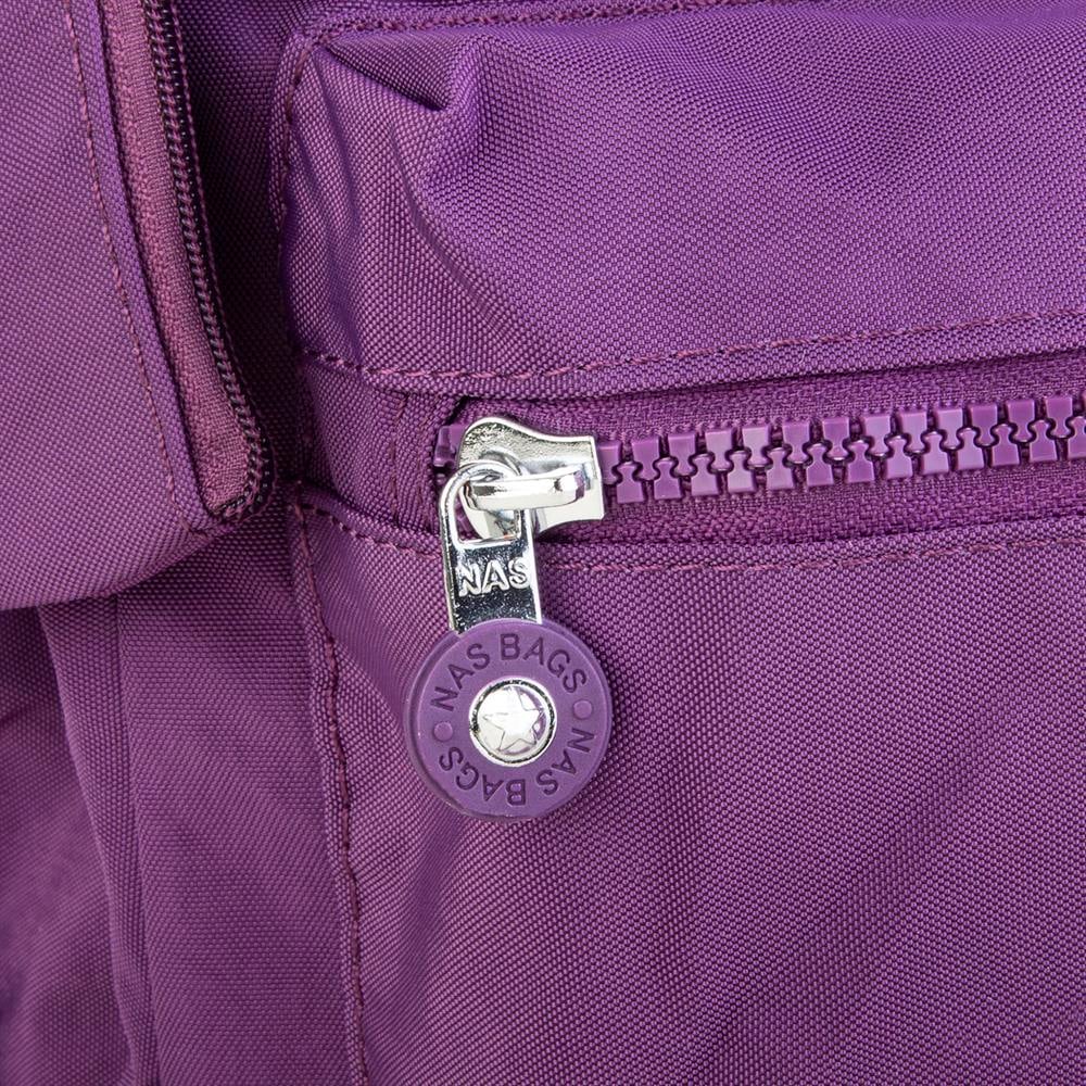Nas Bag Unisex Zararlı Kimyasal İçermeyen Waterproof Sırt Çantası Mor