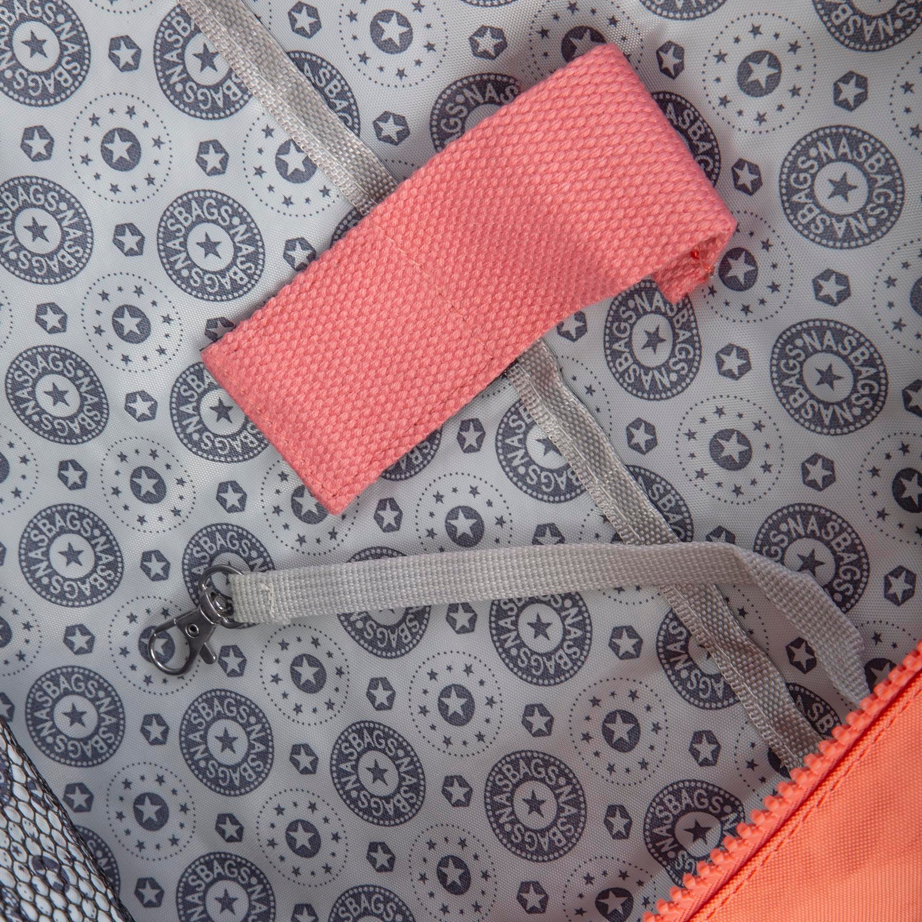 Nas Bag Unisex Zararlı Kimyasal İçermeyen Waterproof Sırt Çantası Somon