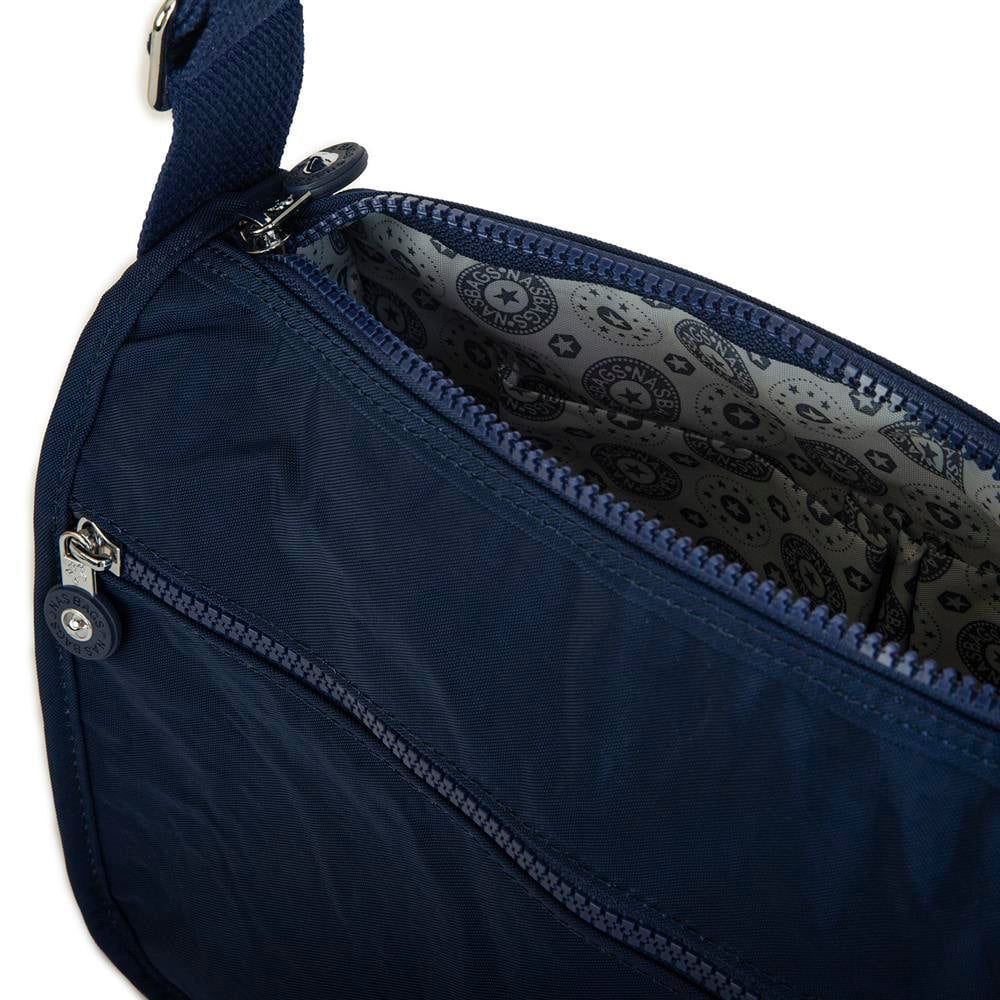 Nas Bag Unisex Zararlı Kimyasal İçermeyen Su İtici Özellikte Çapraz Çanta Lacivert 