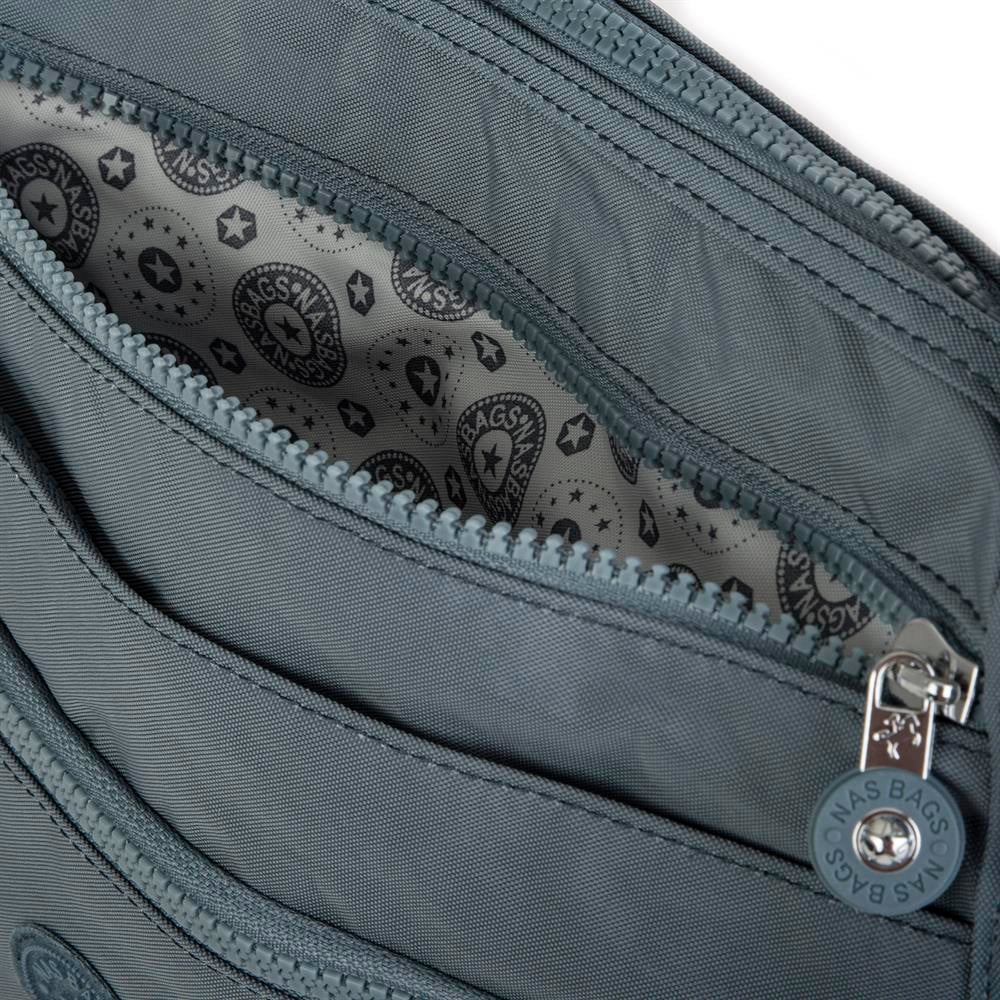 Nas Bag Unisex Zararlı Kimyasal İçermeyen Su İtici Özellikte Çapraz Çanta Kot
