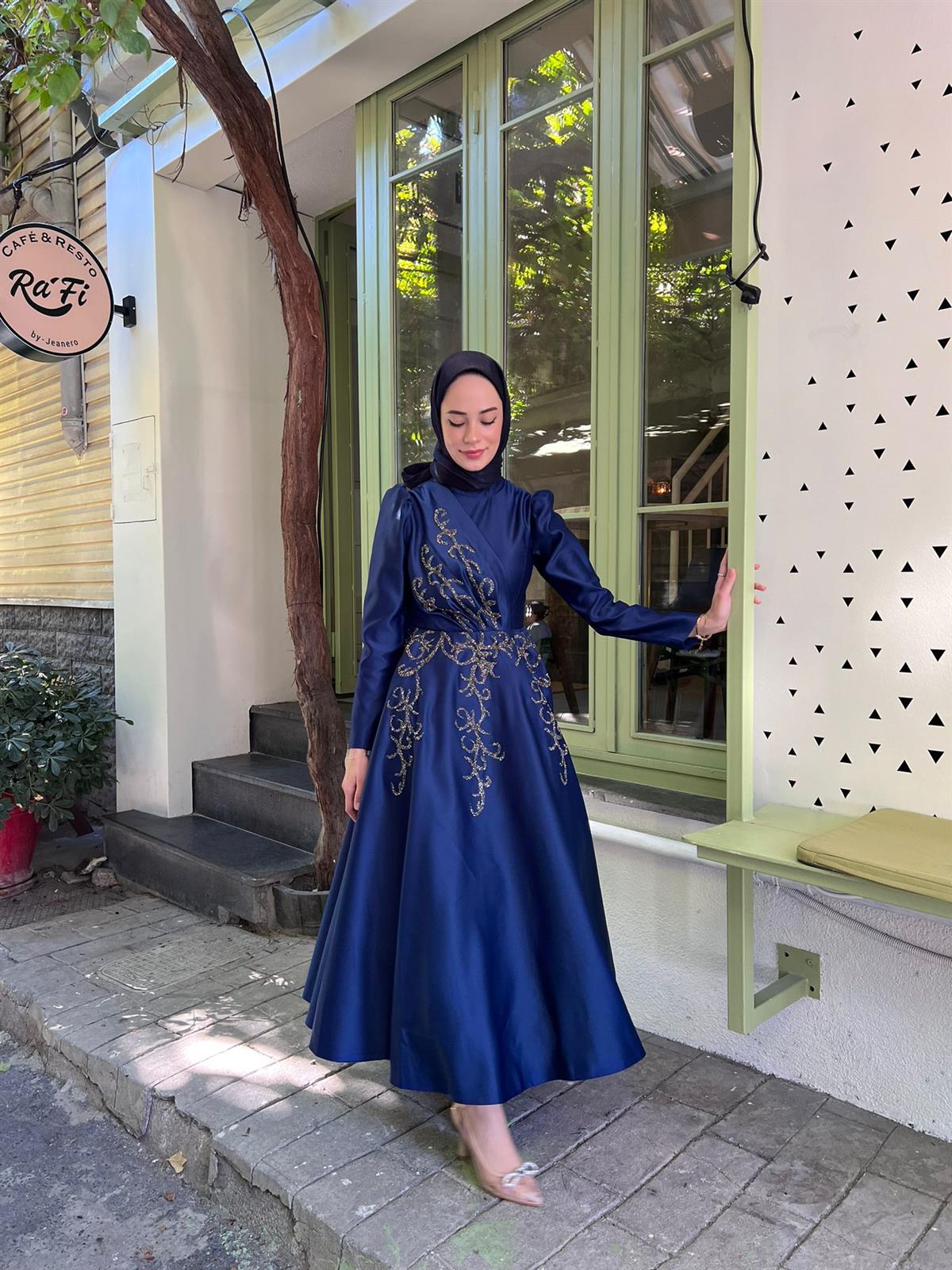 Alya  – Lacivert Abiye Elbise