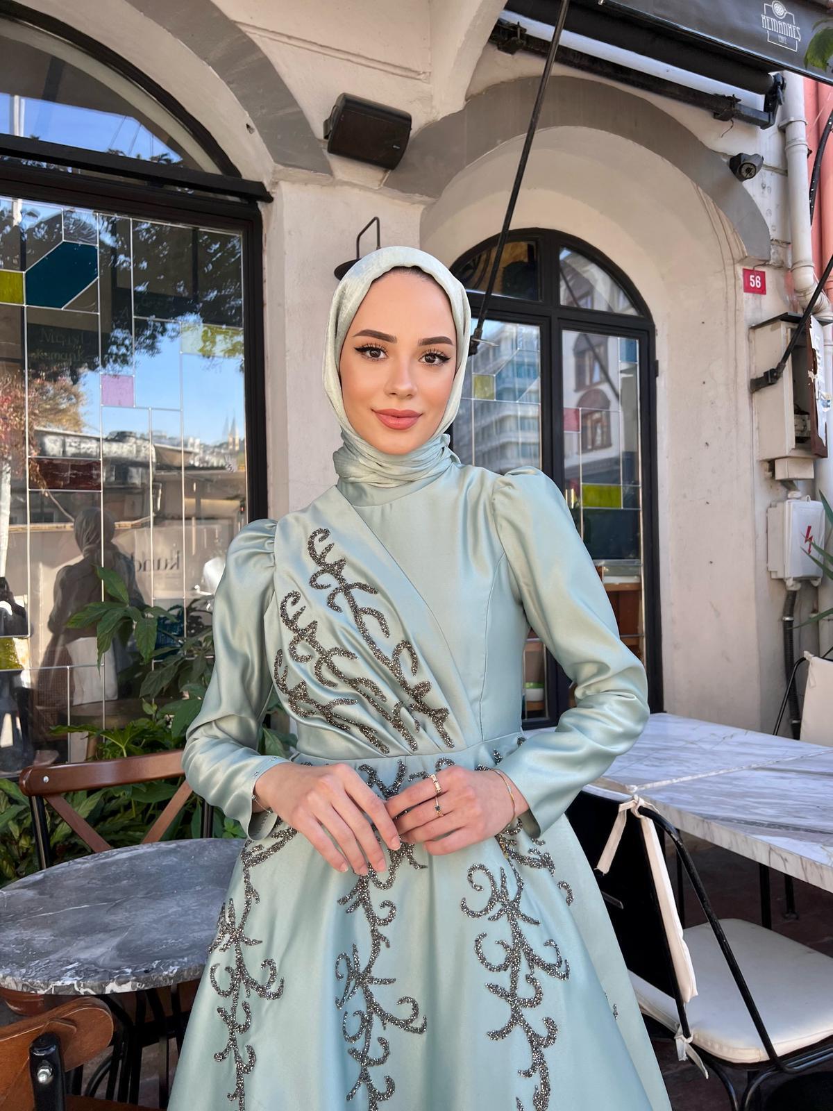 Alya  – Mint Abiye Elbise