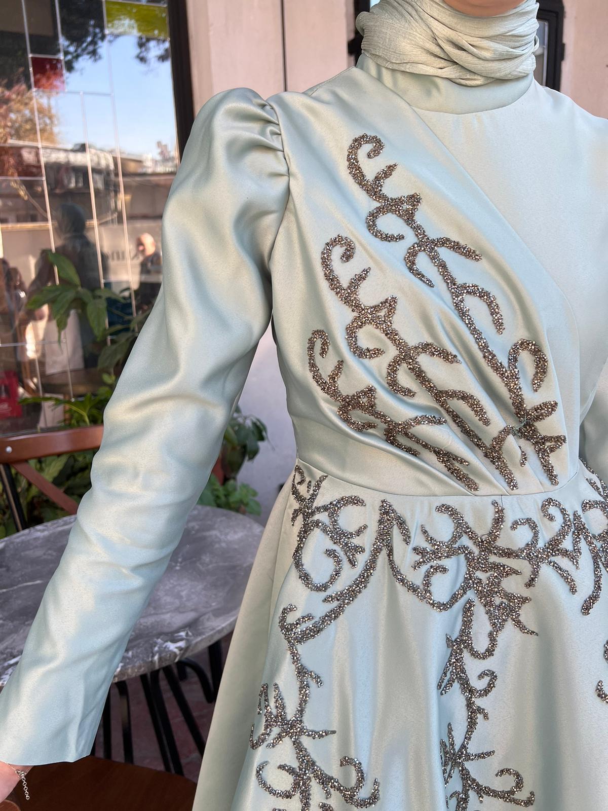 Alya  – Mint Abiye Elbise