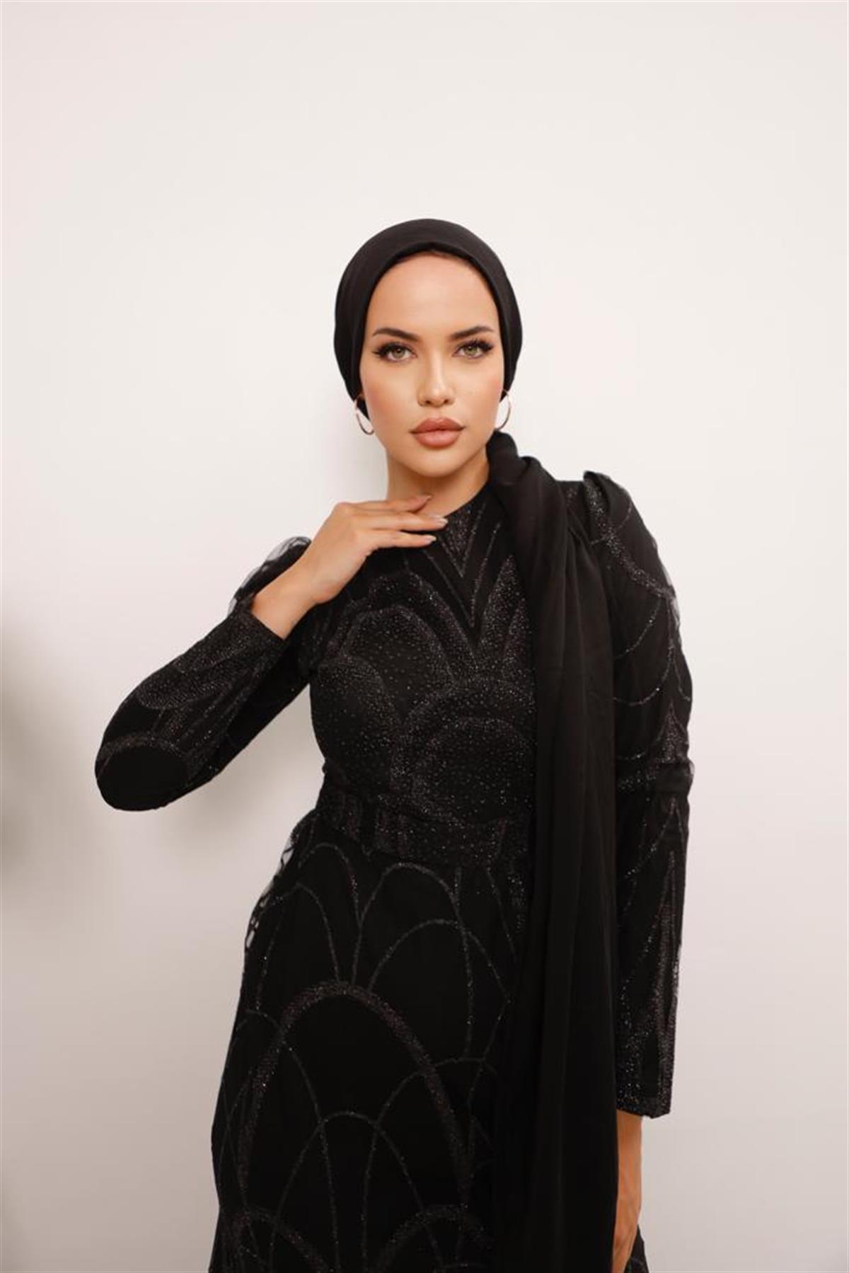 Darla –  Siyah Abiye Elbise
