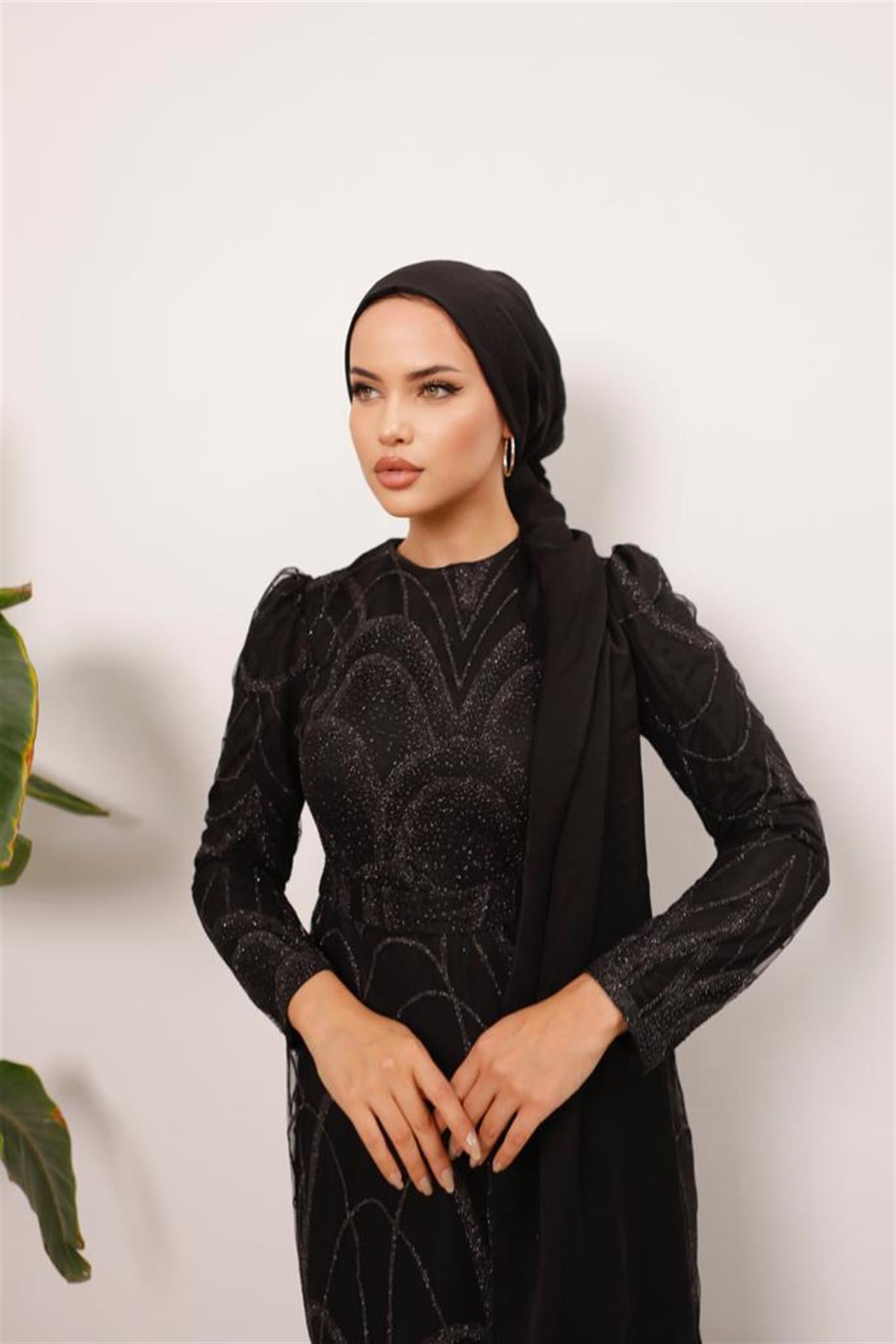Darla –  Siyah Abiye Elbise