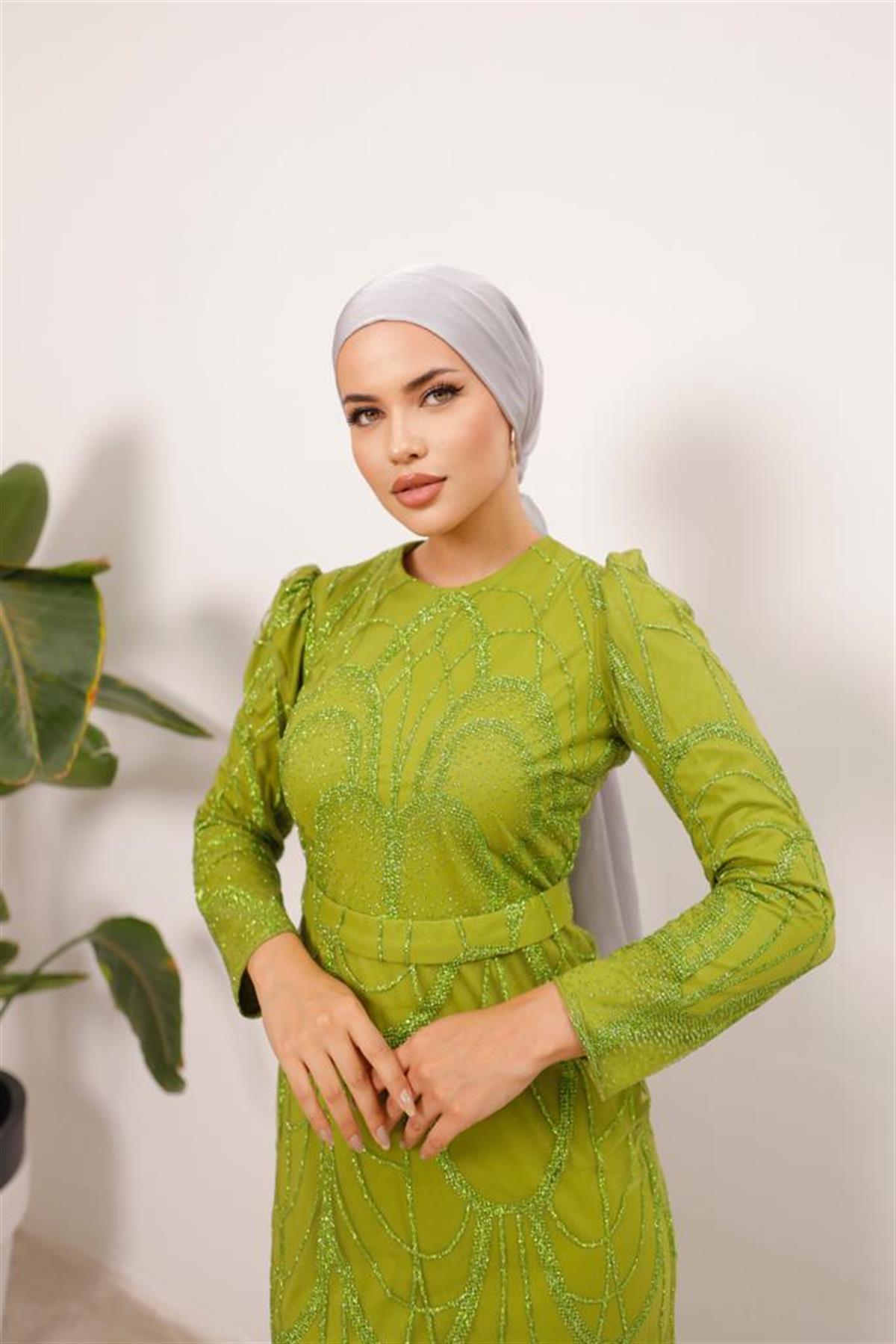 Darla –  Yeşil Abiye Elbise