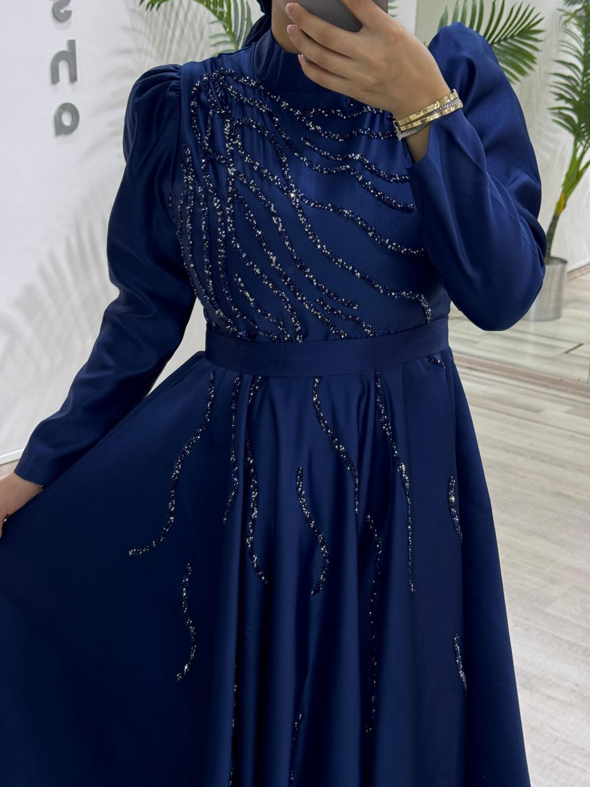 Dore –  Lacivert Abiye Elbise
