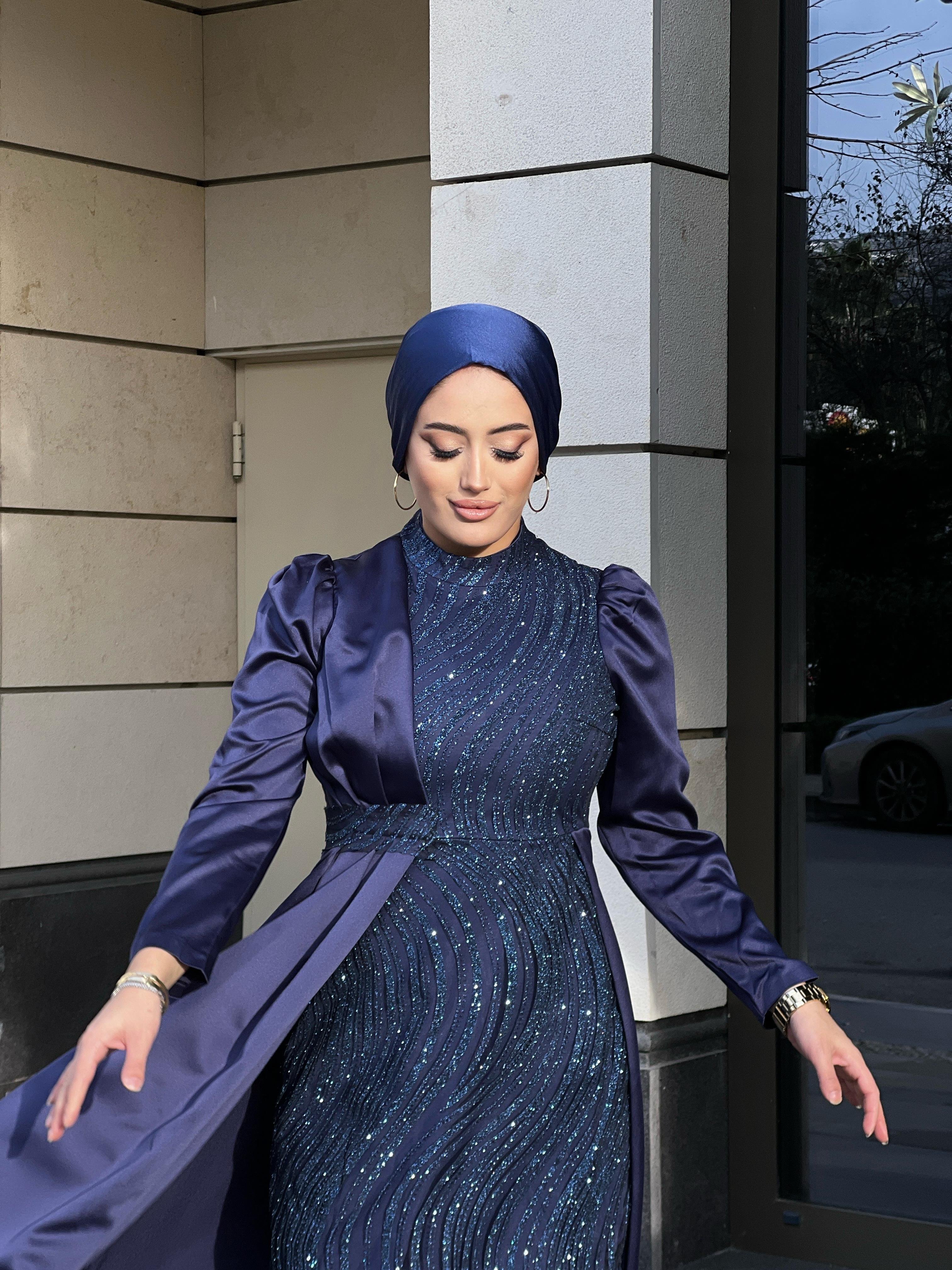 Lavin –  Lacivert Abiye Elbise