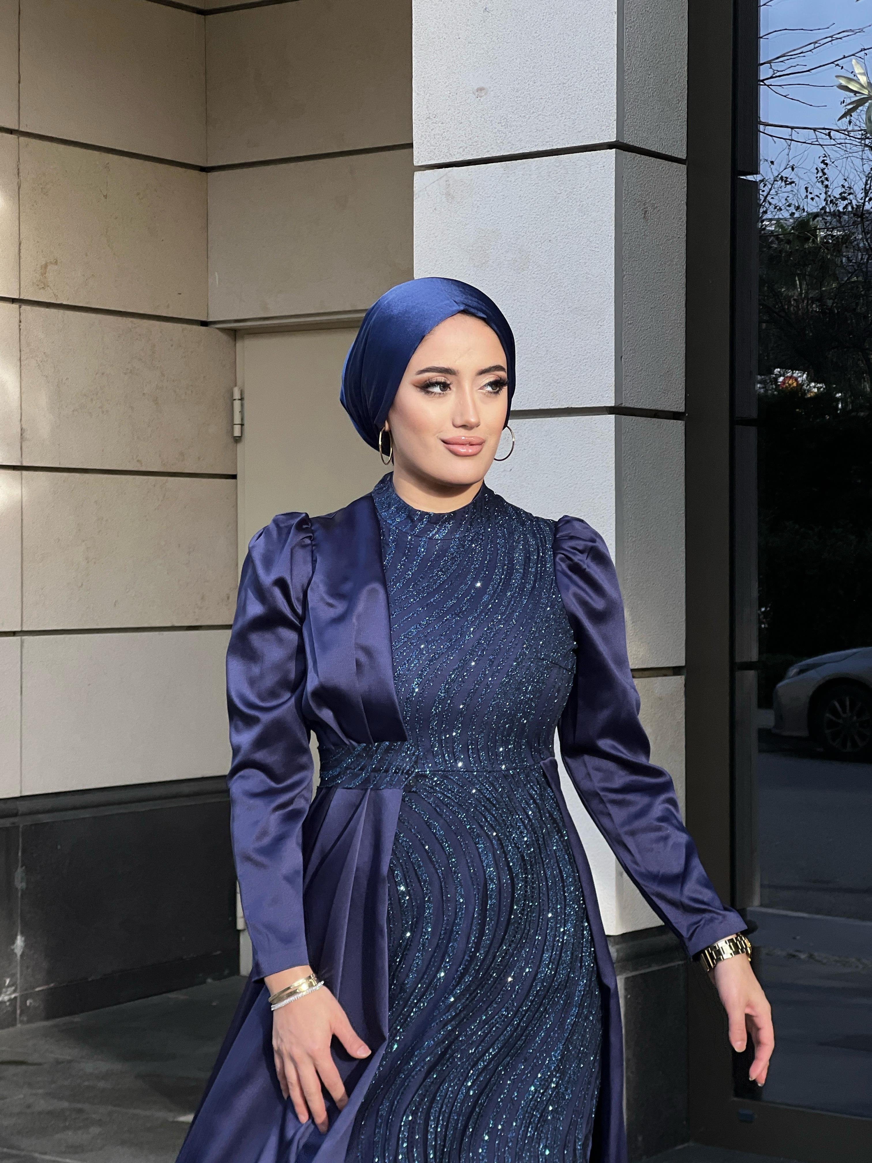 Lavin –  Lacivert Abiye Elbise