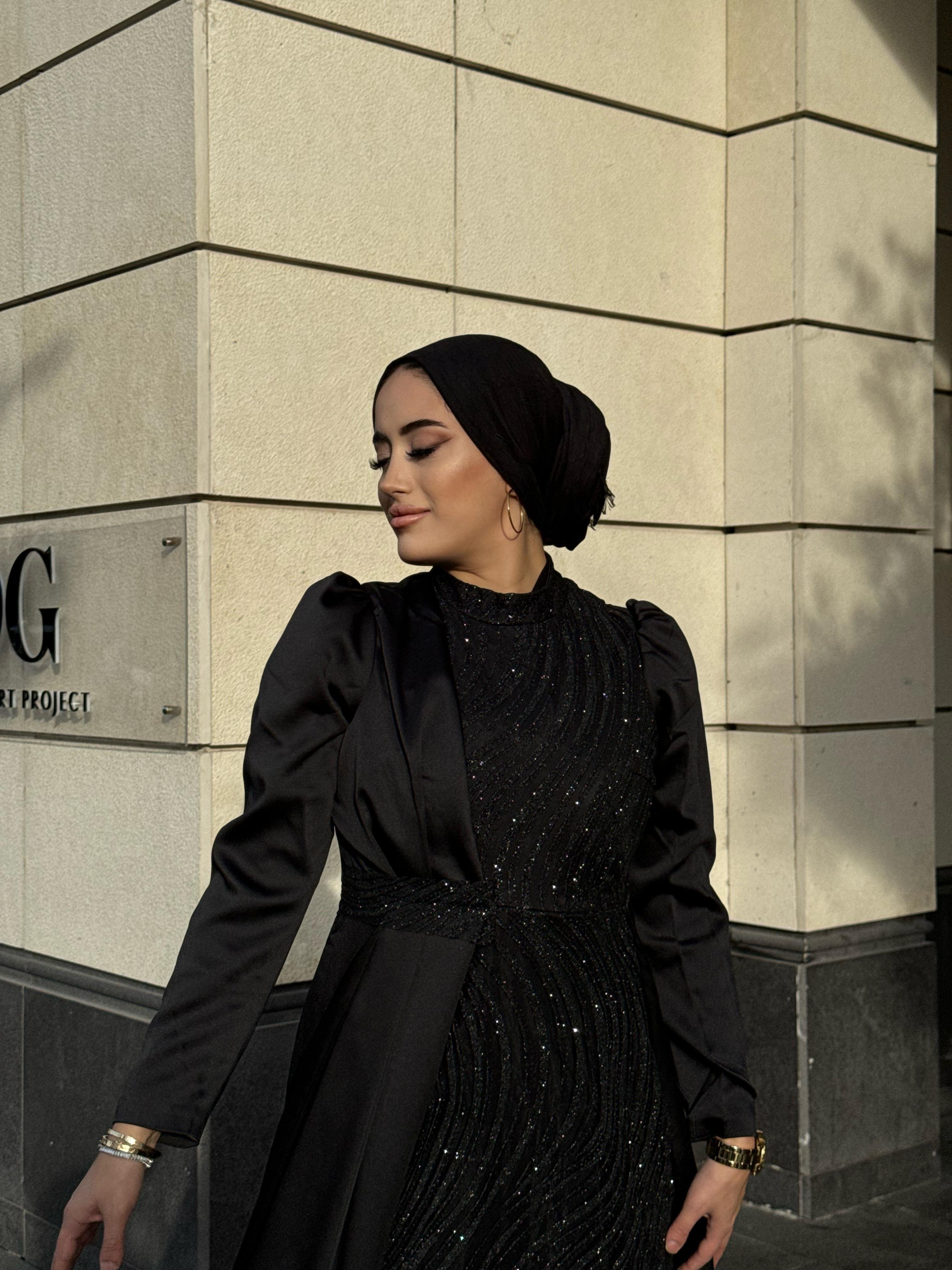 Lavin –  Siyah Abiye Elbise