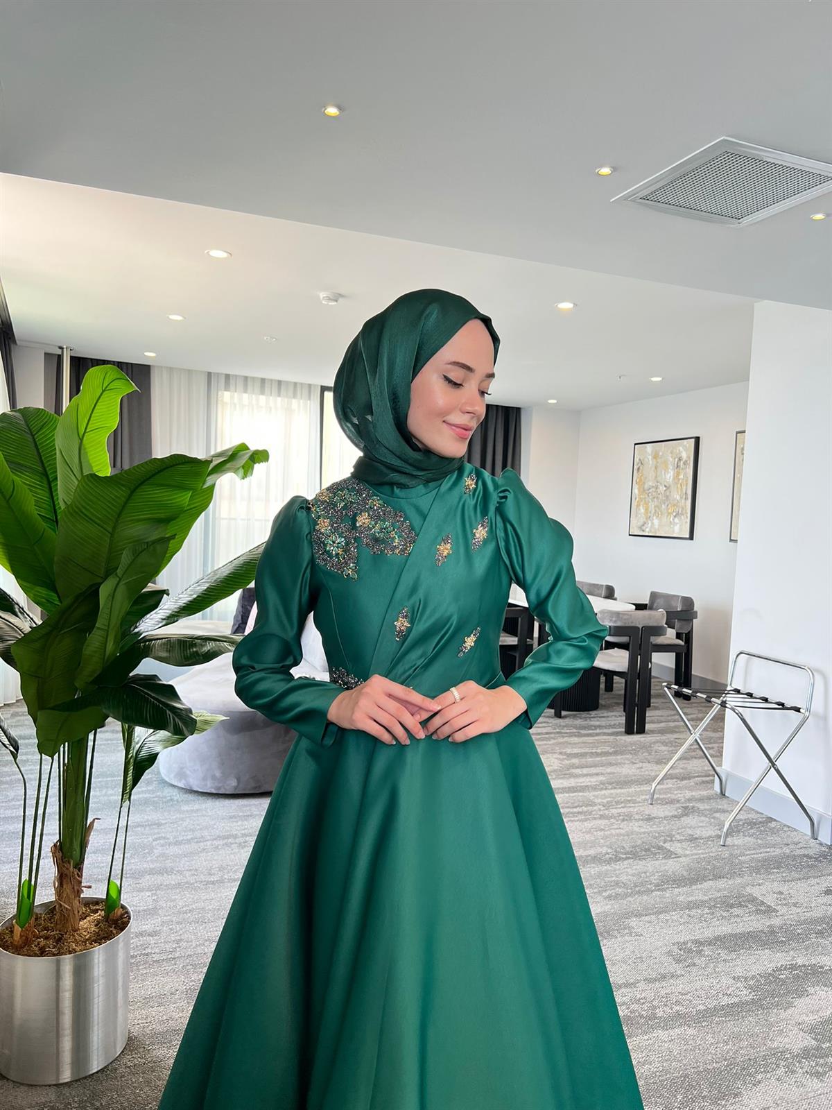 Mary – Zümrüt Abiye Elbise