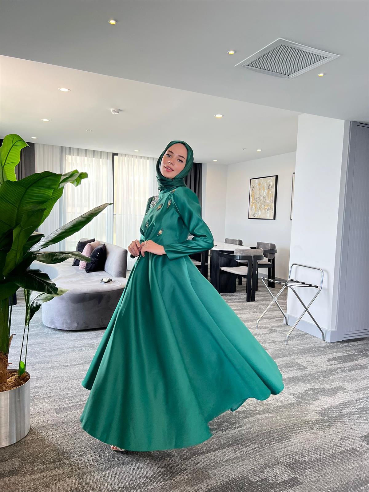 Mary – Zümrüt Abiye Elbise