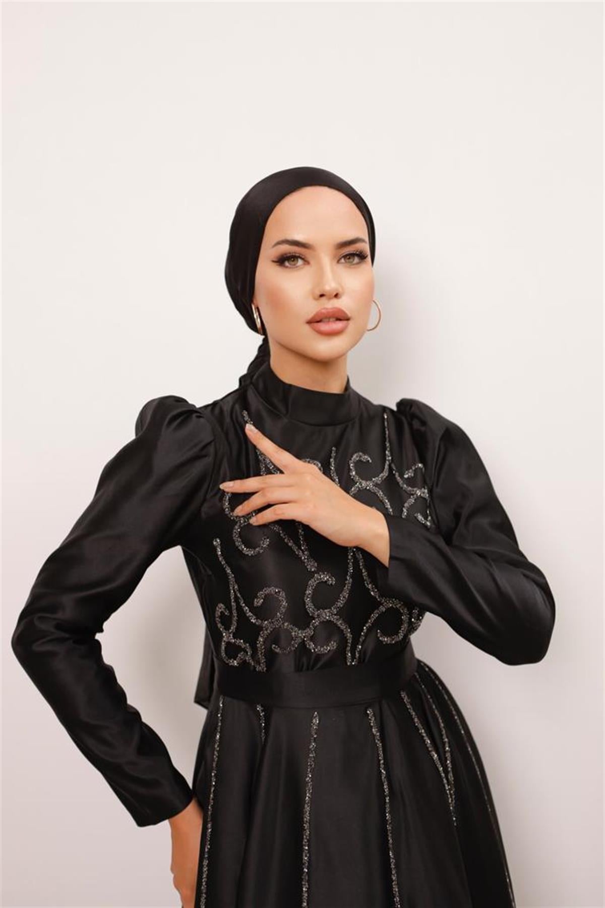 Maya –  Siyah  Abiye Elbise