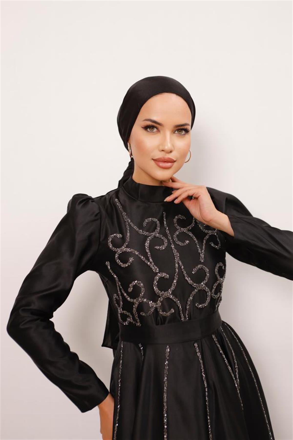 Maya –  Siyah  Abiye Elbise