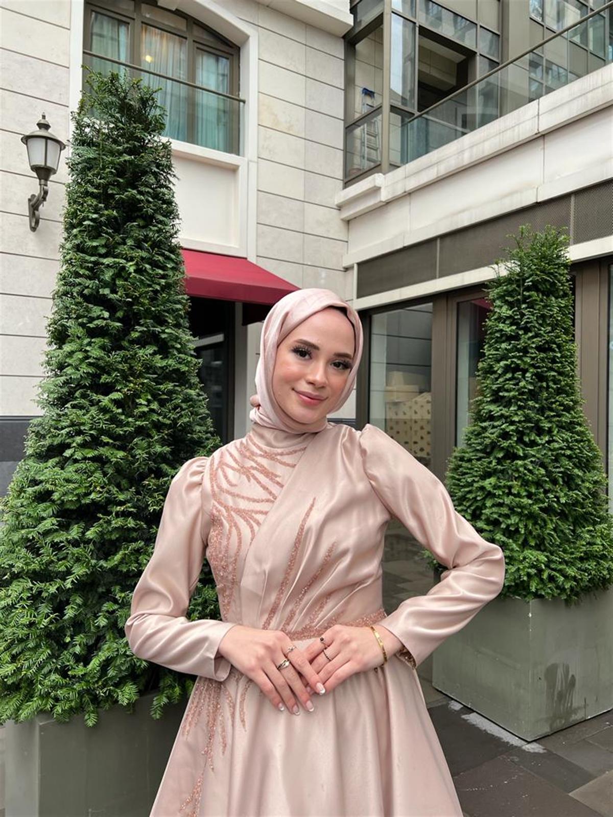 Mila – Bej Abiye Elbise