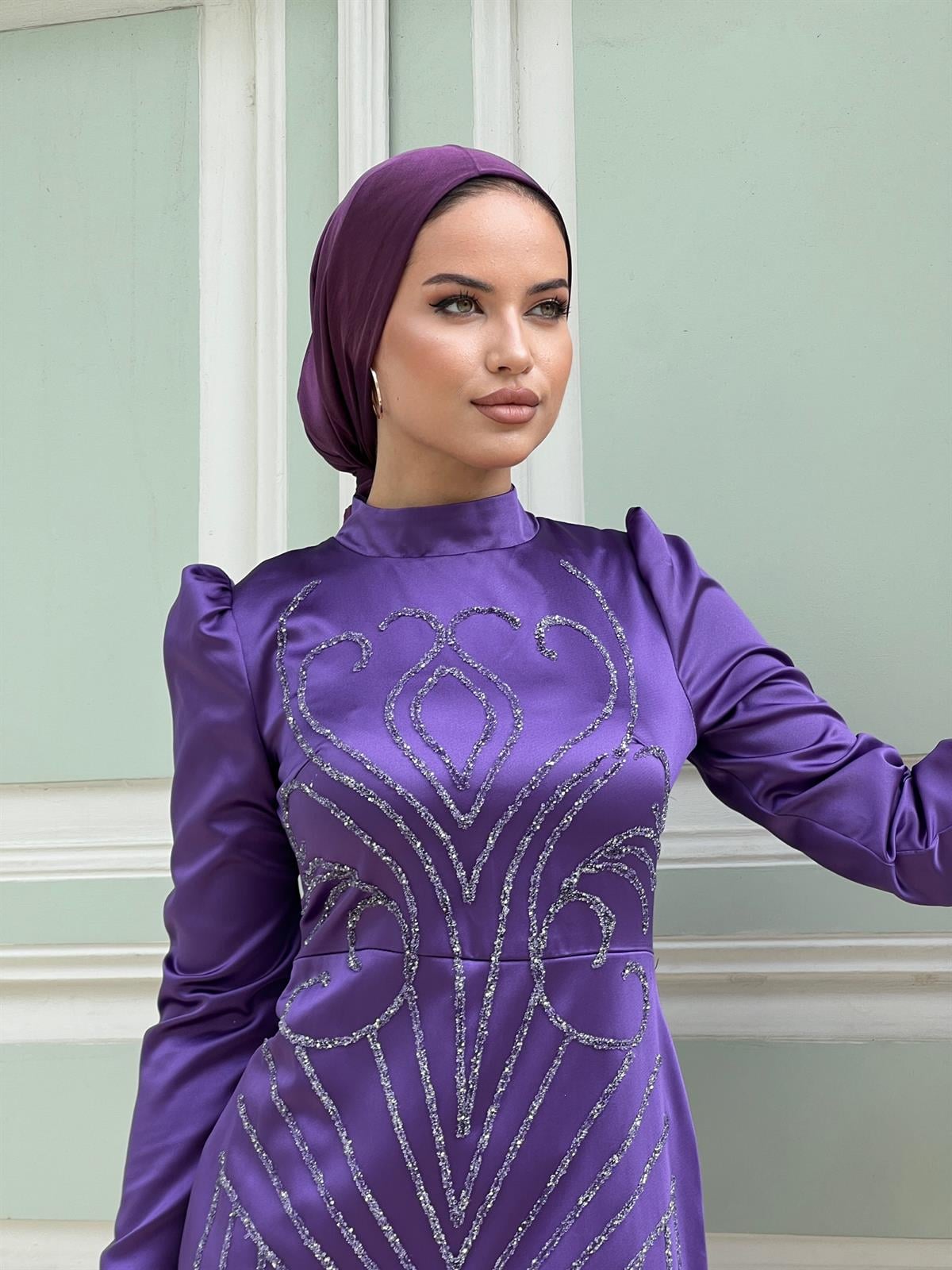 Rose –  Lila Abiye Elbise