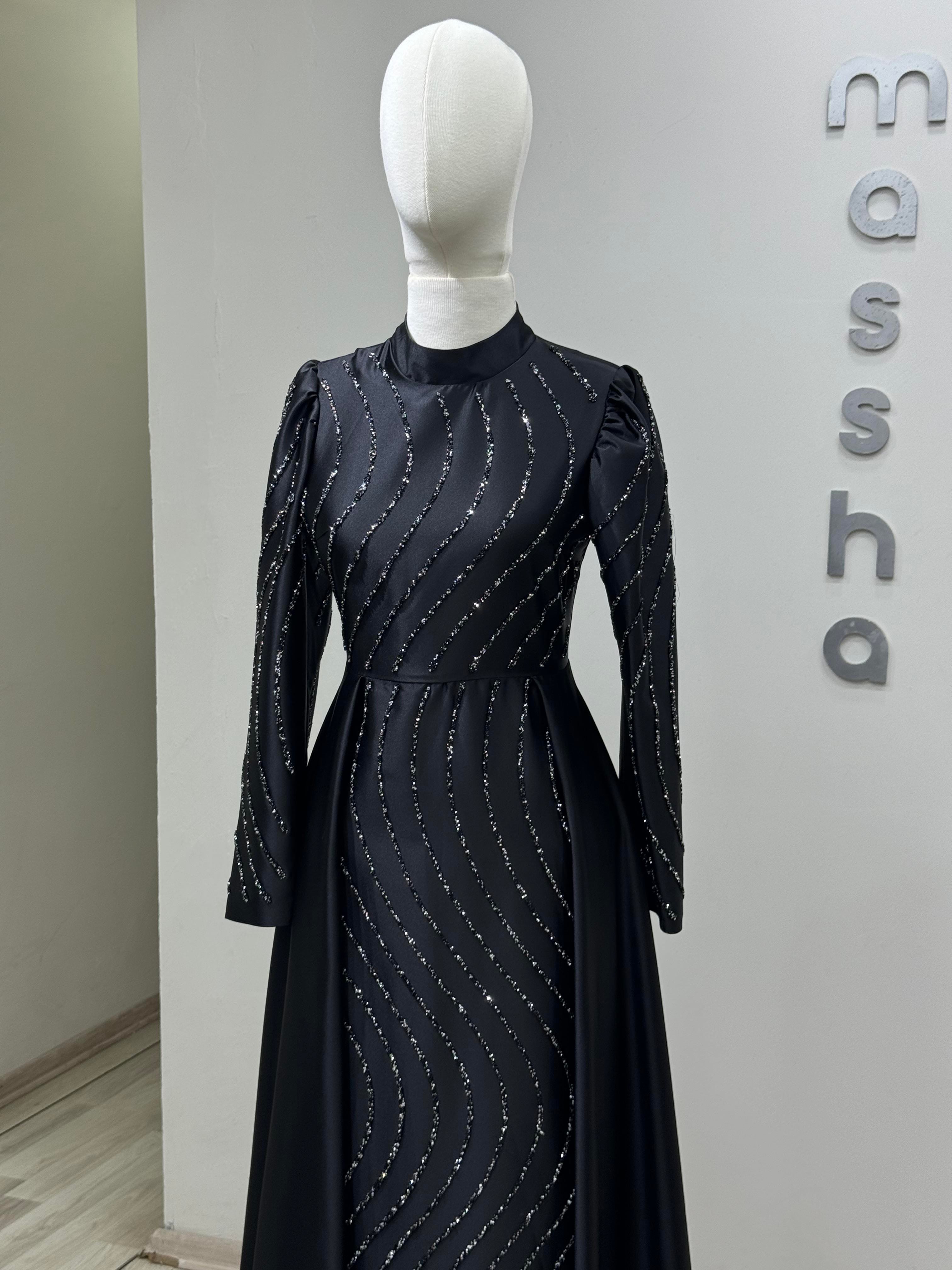 Sahra - Siyah Abiye Elbise