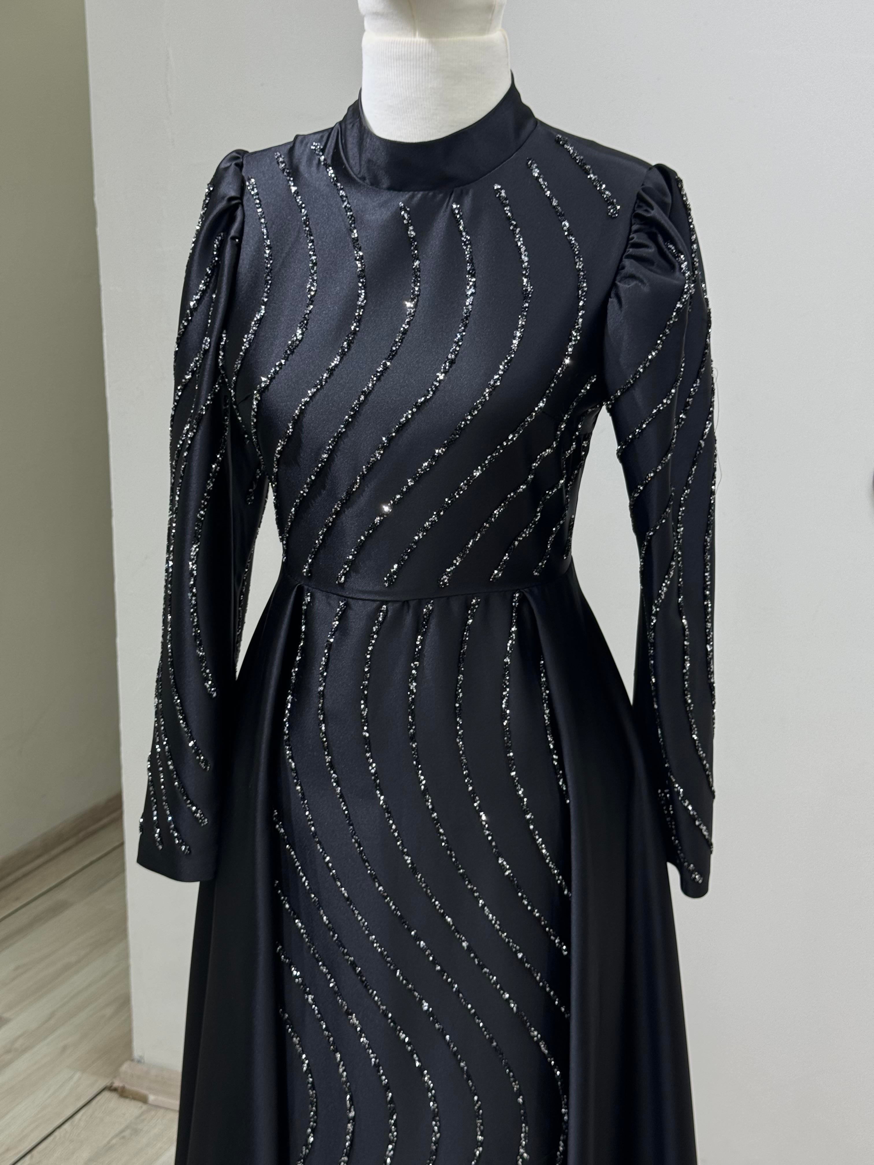 Sahra - Siyah Abiye Elbise