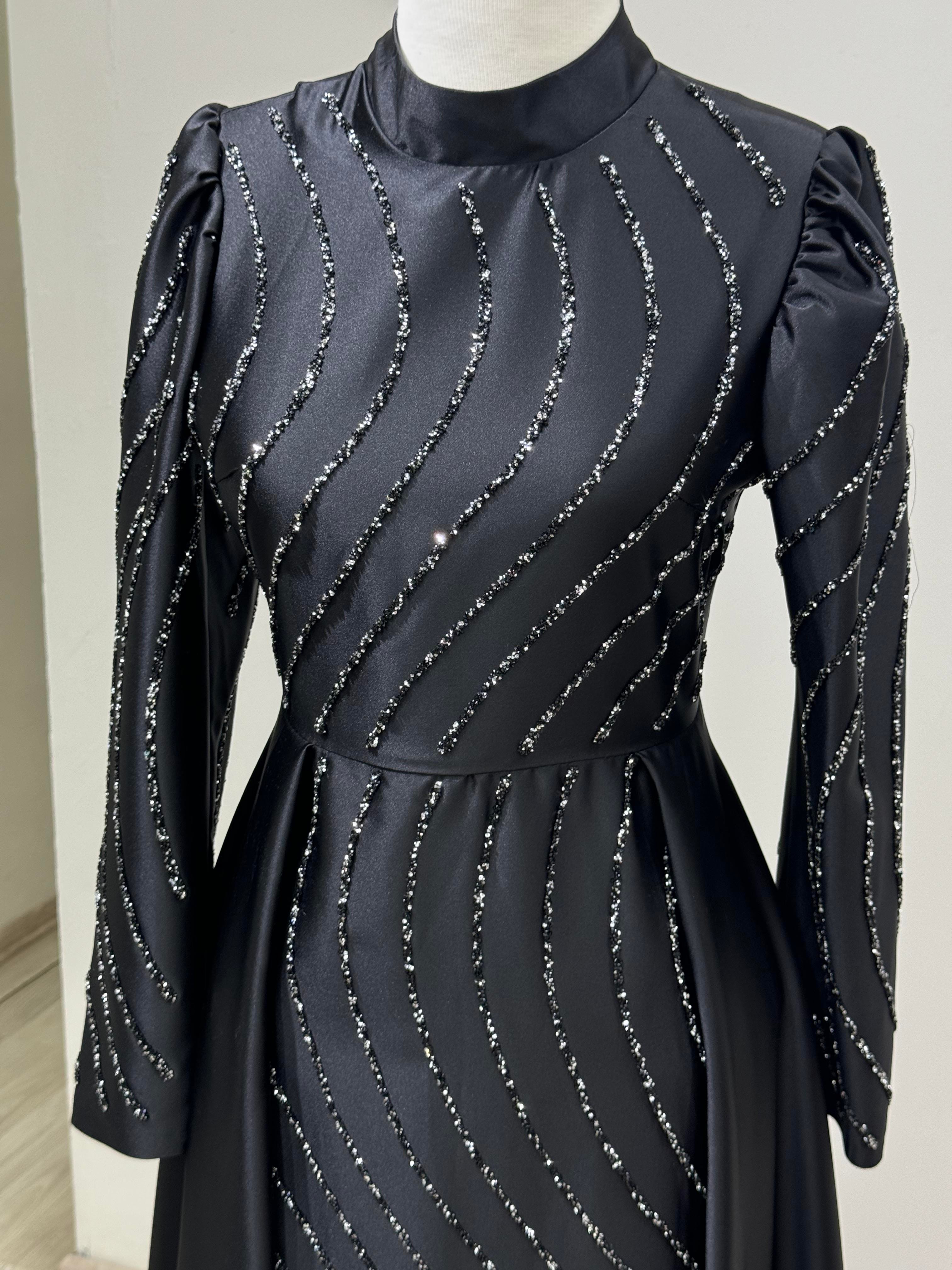 Sahra - Siyah Abiye Elbise