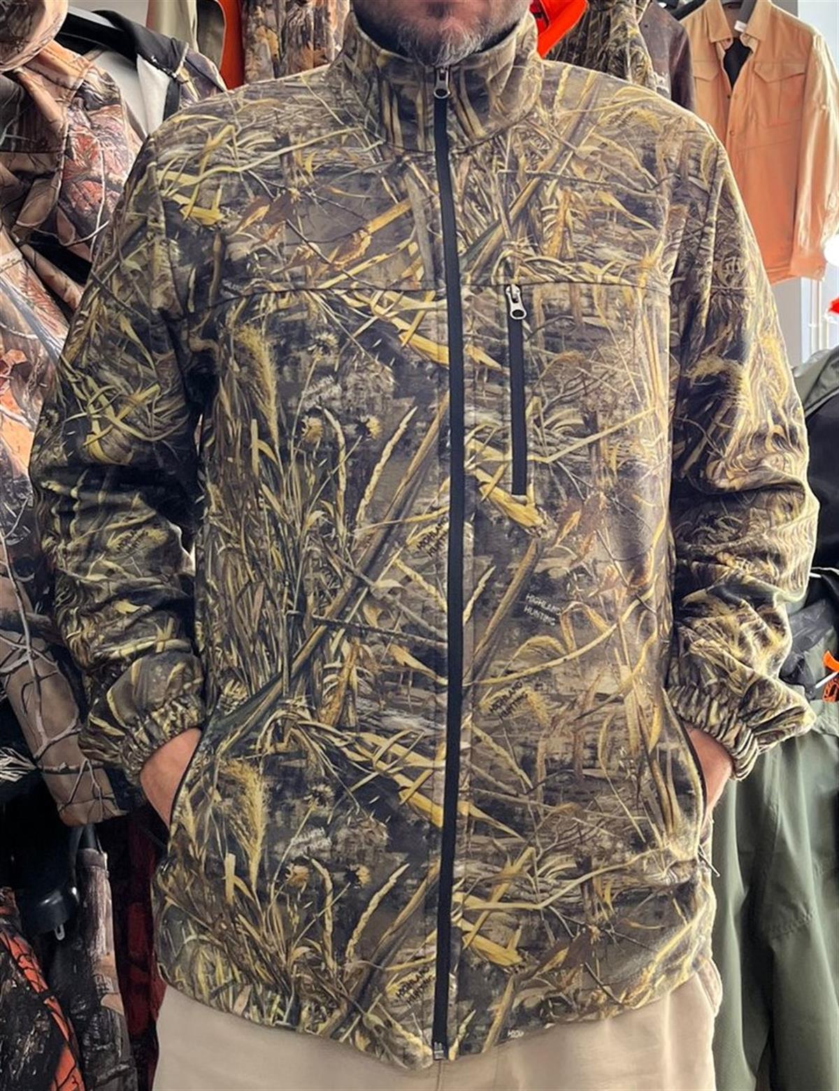 Saz Desen Fermuarlı Sweatshirt