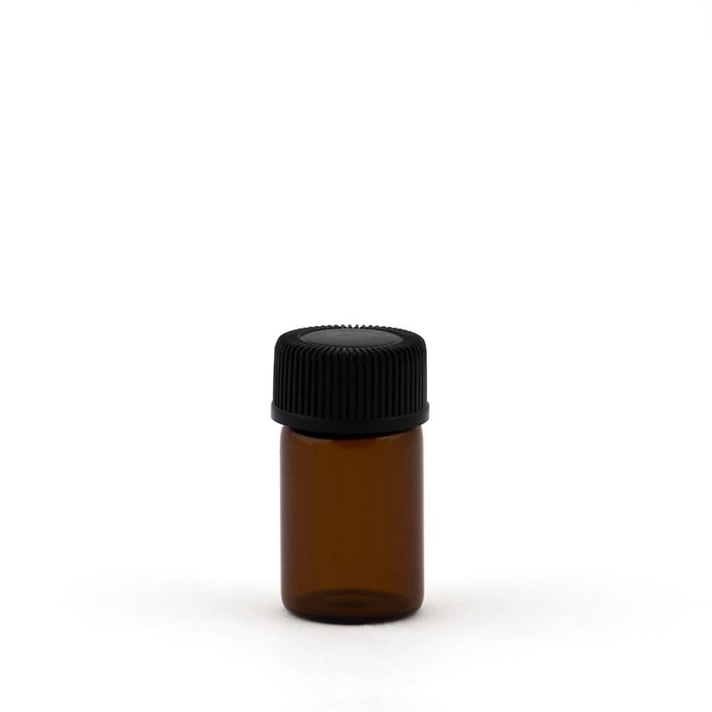 Amber İçten Tıpalı Şişe - 2 ml