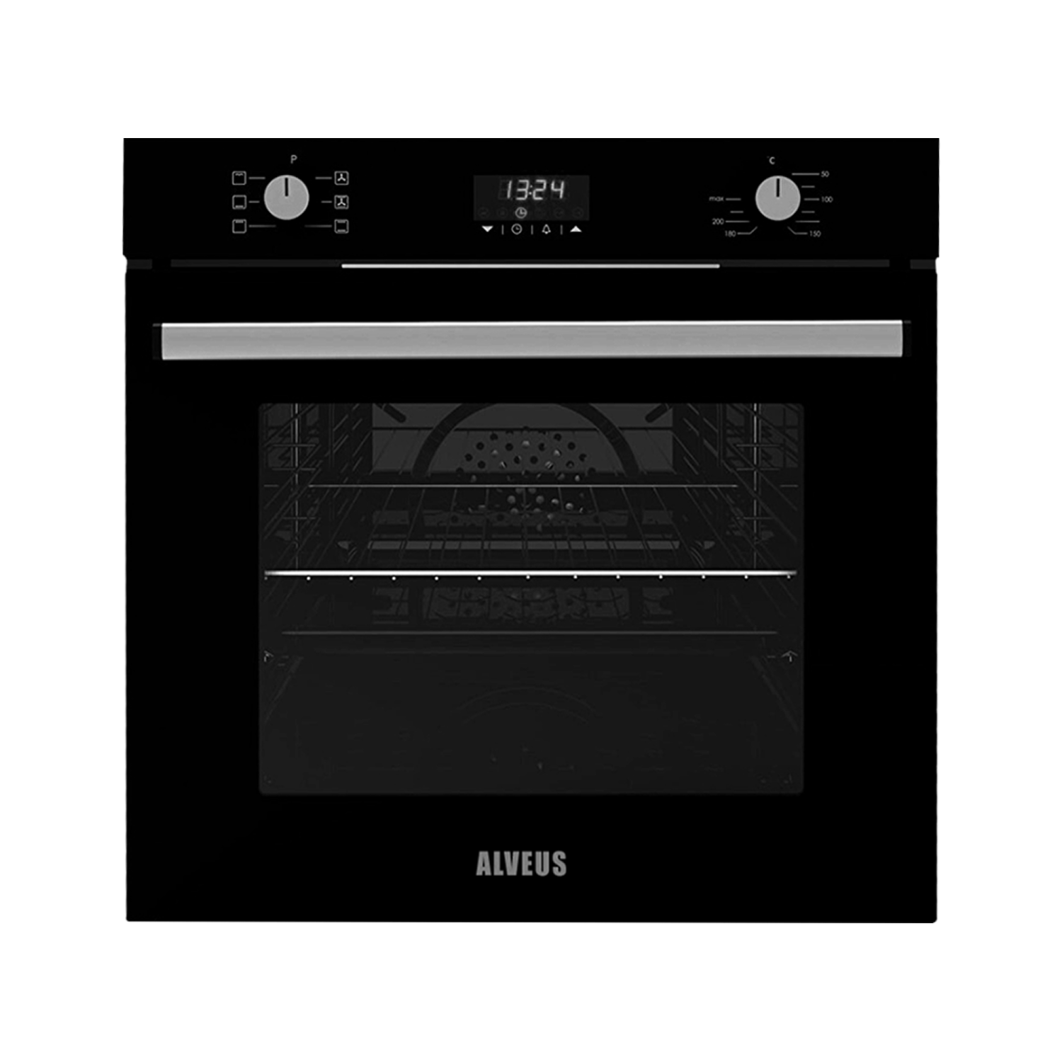 Alveus Siyah Cam Ankastre Set - 05 (KLS 670 + MFA 627 + F17)