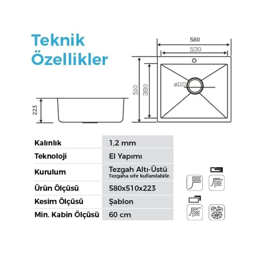 Crauf Poli Bakır Evye 530.2424.6301.24