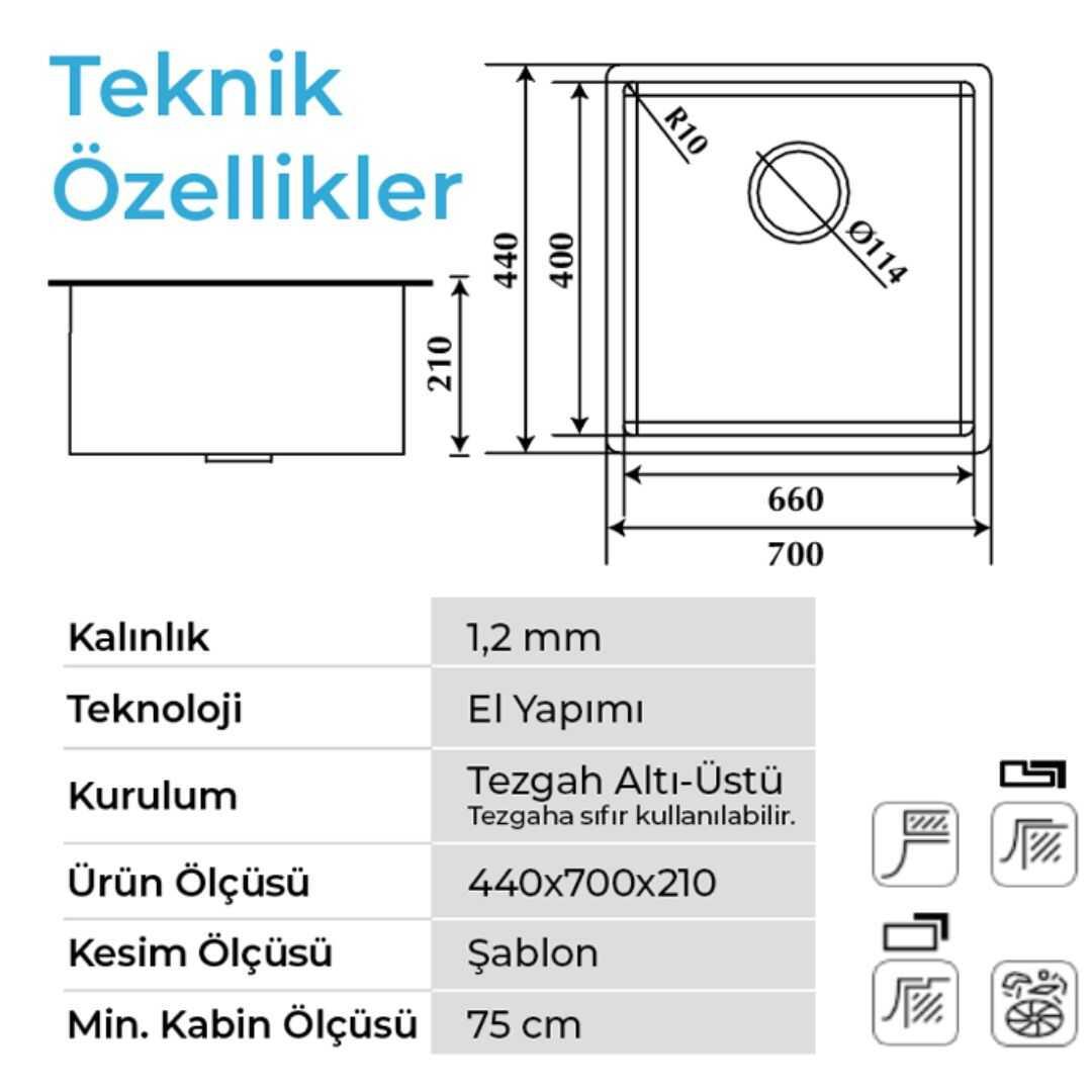 Crauf Stella 4470 Inox Evye 530.2420.4470.24