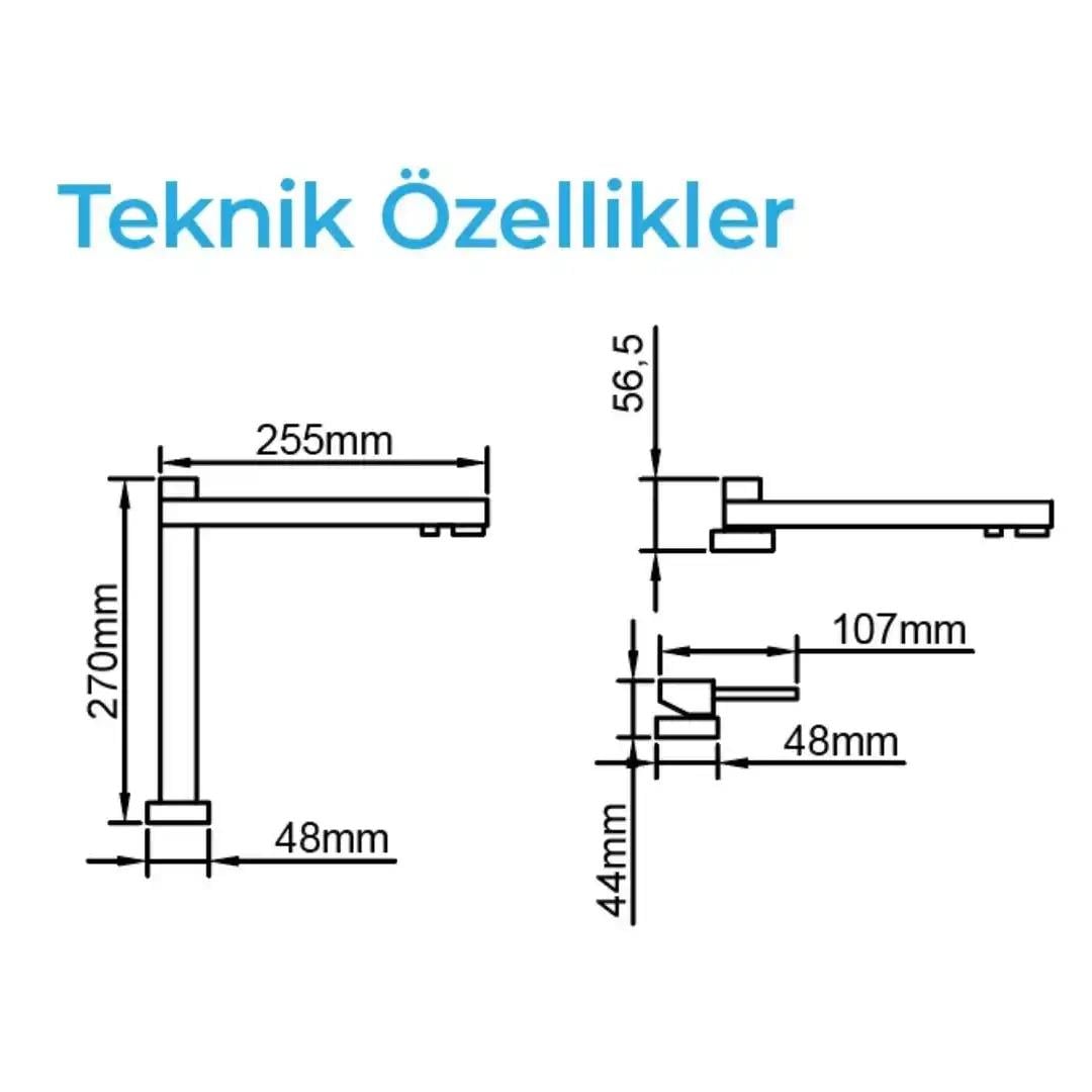 Crauf Vertice 4055 Purification Arıtmalı Mutfak Armatürü Krom 230.4419.4055.24