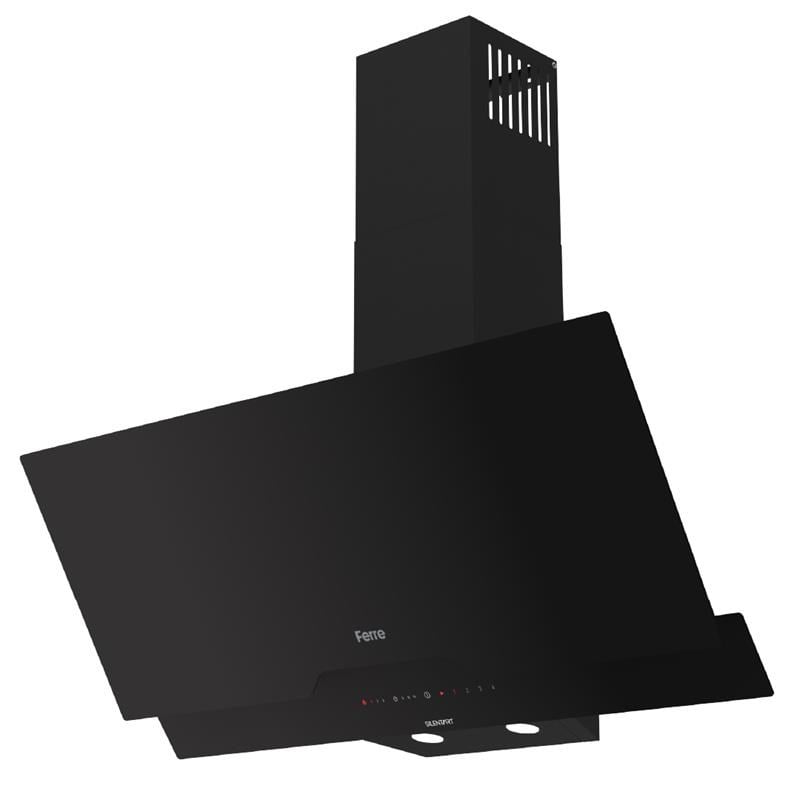 Ferre D067-SA SilentArt  90 cm Duvar Tip Siyahi Davlumbaz