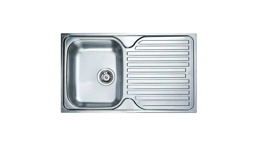 Teka Princess 50 B Paslanmaz Çelik Tek Gözlü Sağ Damlalıklı Tezgah Üstü Mutfak Eviyesi 50x86 cm