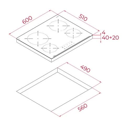 Teka Tbc 64010 Ttc Bk Siyah Elektrikli Ankastre Ocak 112550014