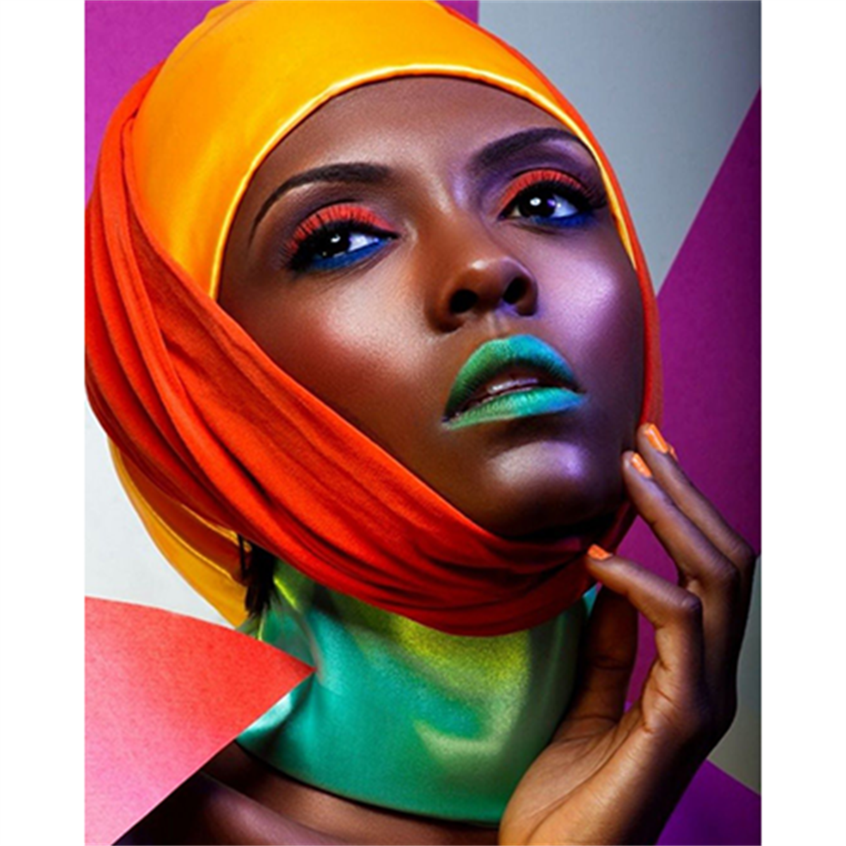 Sayılarla Boyama Seti Afrikalı Model