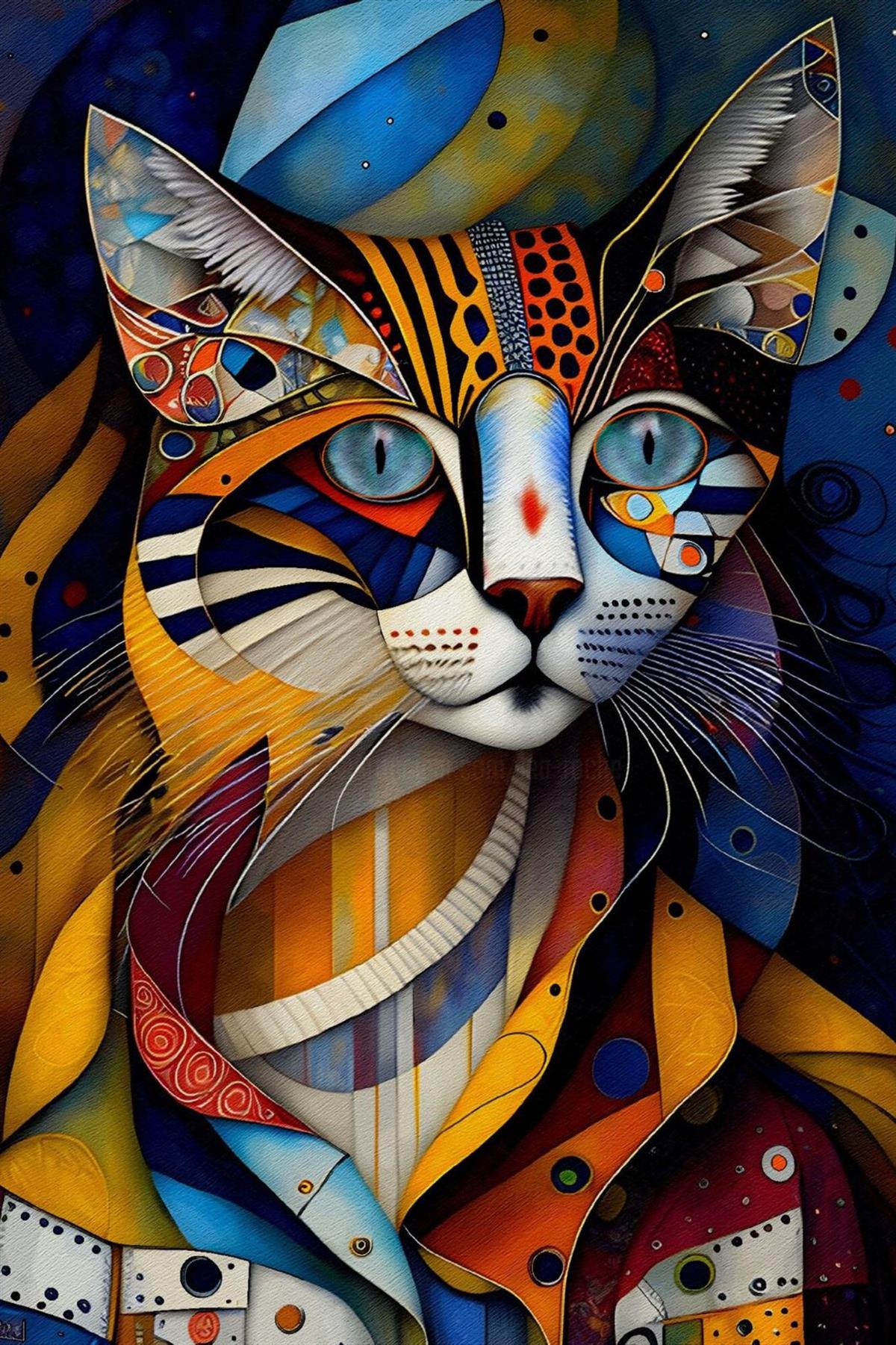 Sayılarla Boyama Seti Artist Kedi