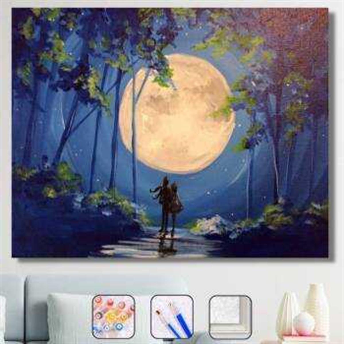 Sayılarla Boyama Seti AŞIKLARIN DOLUNAYA BAKIŞI