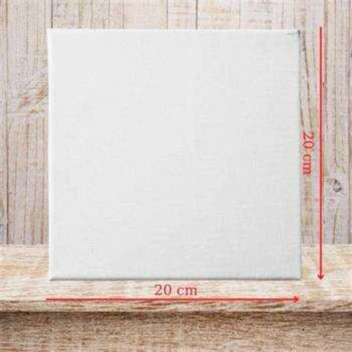 Sayılarla Boyama Seti Boş Tuval 20x20cm