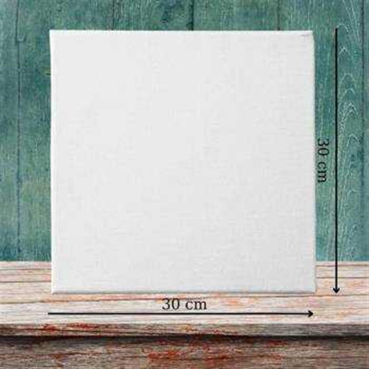 Sayılarla Boyama Seti Boş Tuval 30x30cm