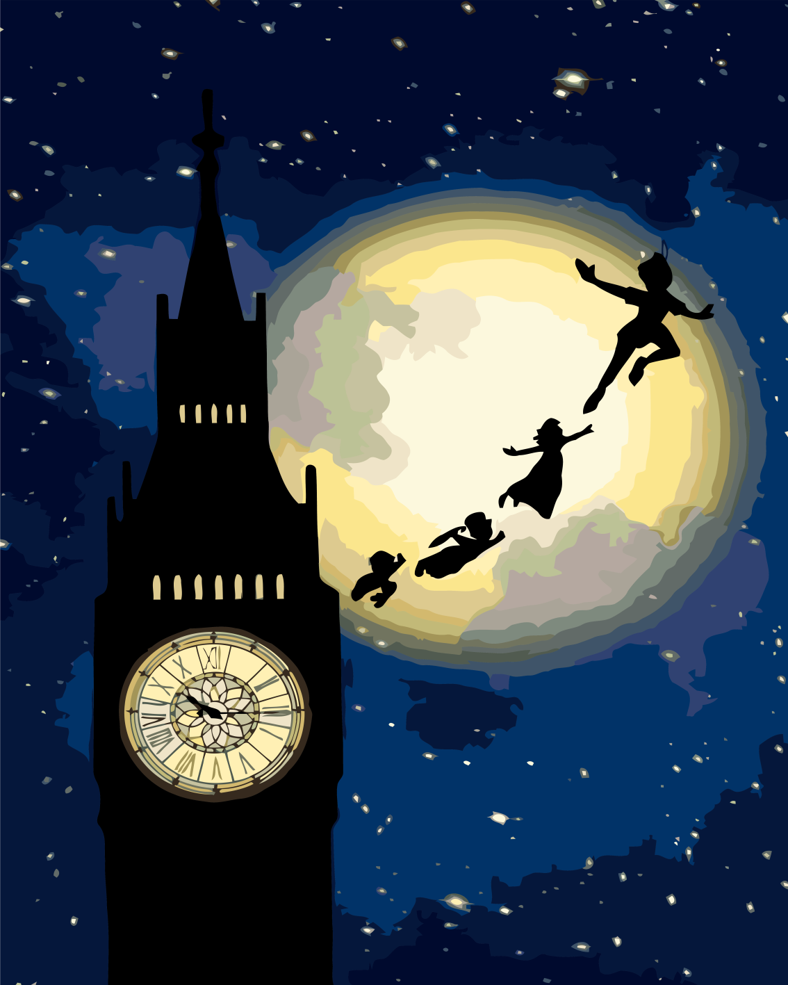 Sayılarla Boyama Seti Çerçeveli Kasnaklı  Peter Pan